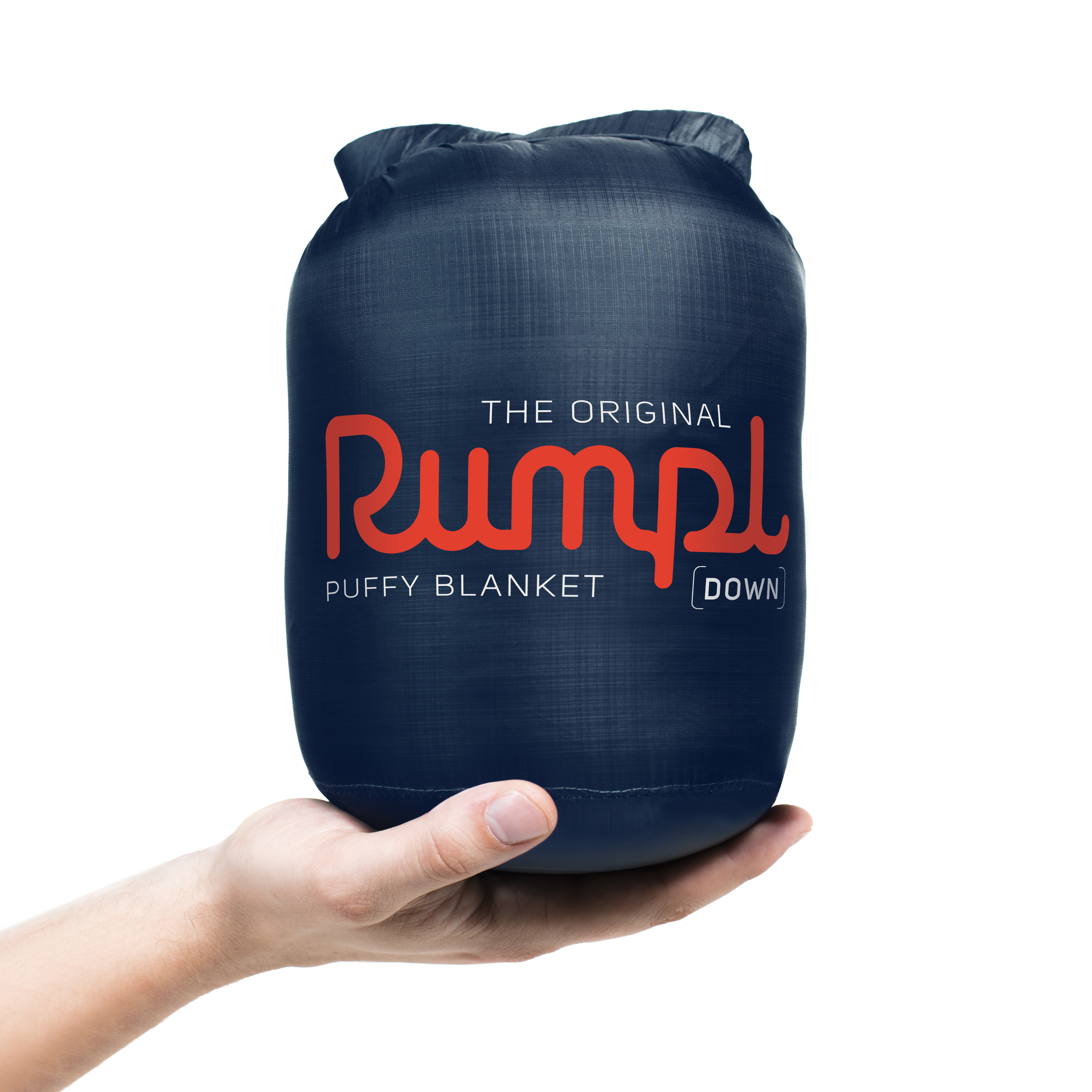 Rumpl Down Puffy Blanket Throw Deepwater Blue/Red Blankets