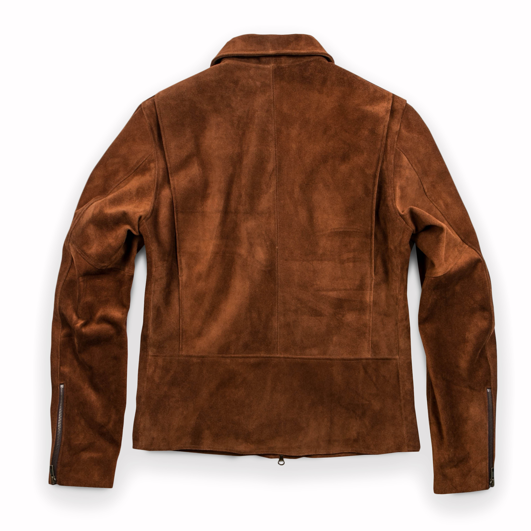 【WONDER WONDER】Mober Suede Blouson Jacket Jumper Men's Suede Trucker Jacket - Mott & Bow