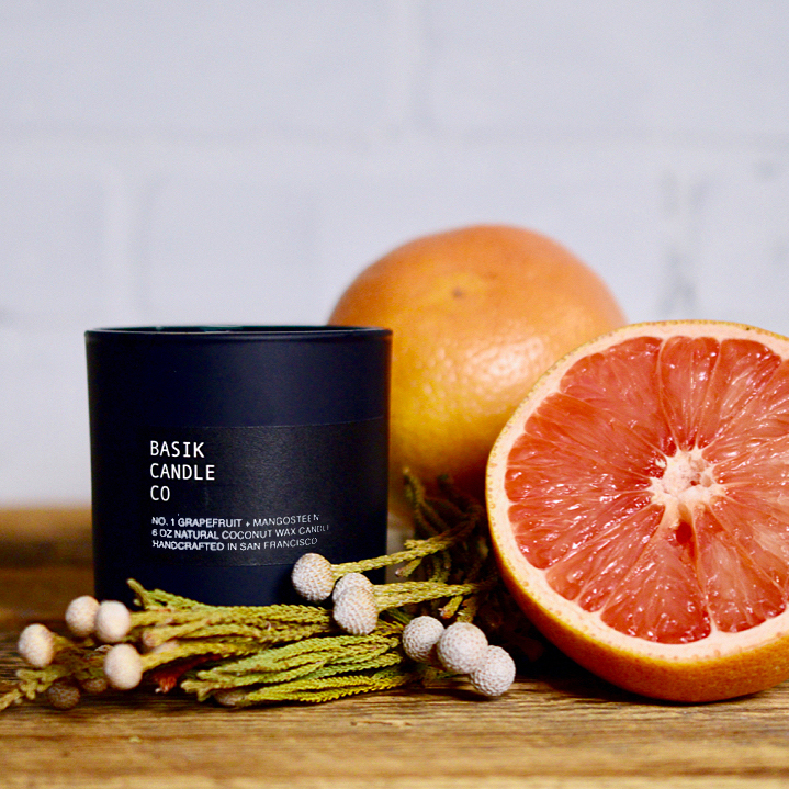 Basik Candle Co No. 1 Grapefruit + Mangosteen null Home Huckberry