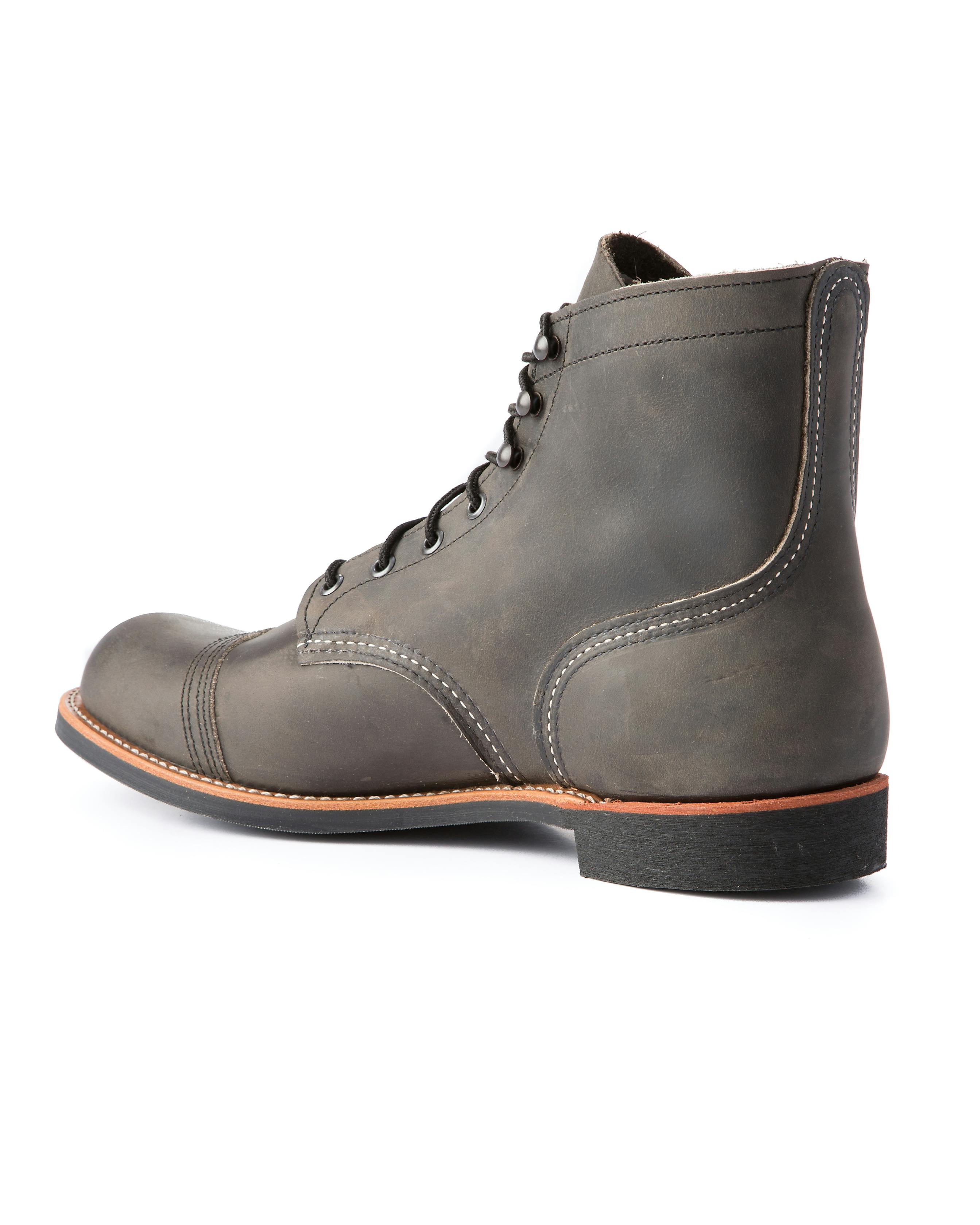 Red Wing Heritage Iron Ranger Lugged Sole Charcoal Work