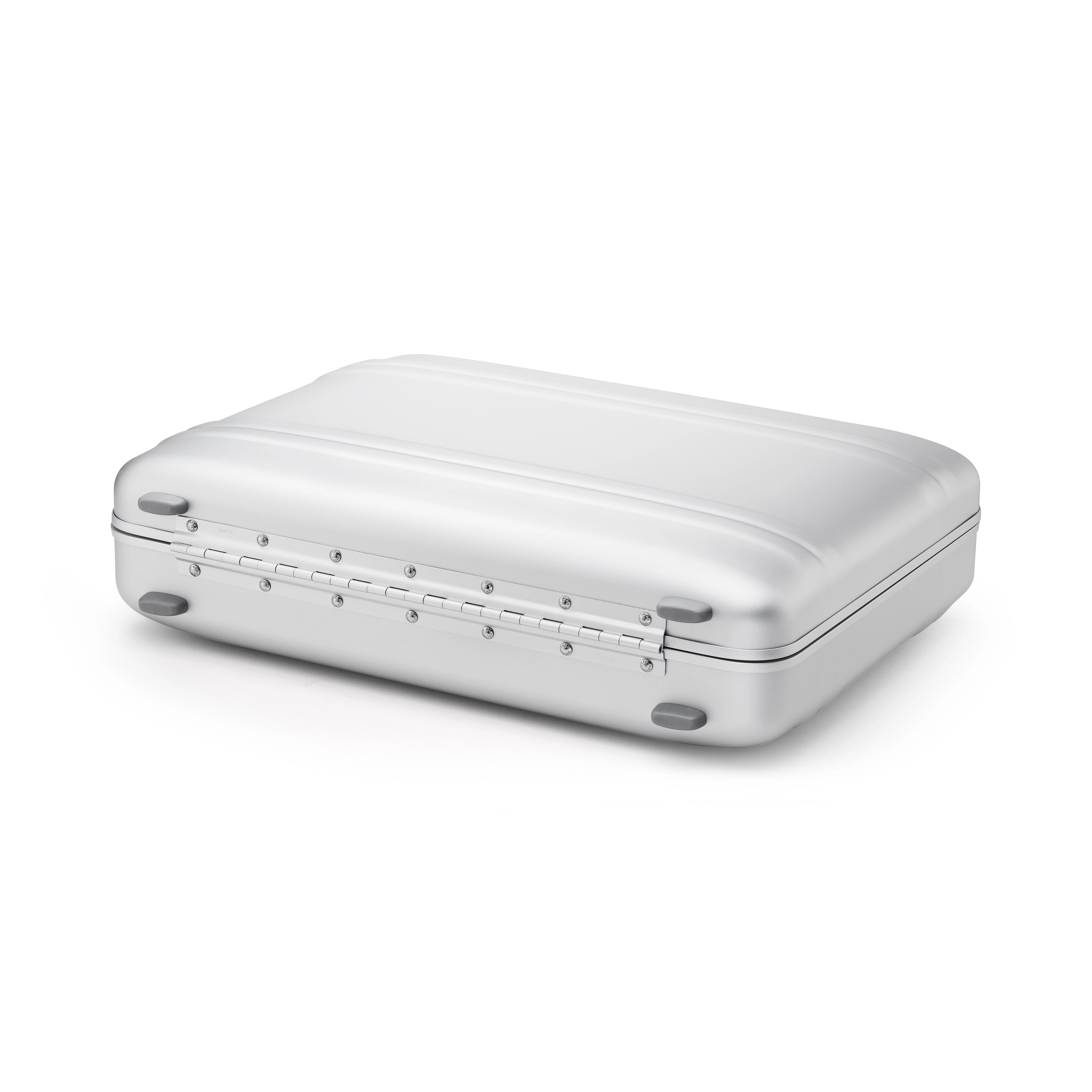 Zero Halliburton Silver Premier Plus Aluminum Attaché - Large