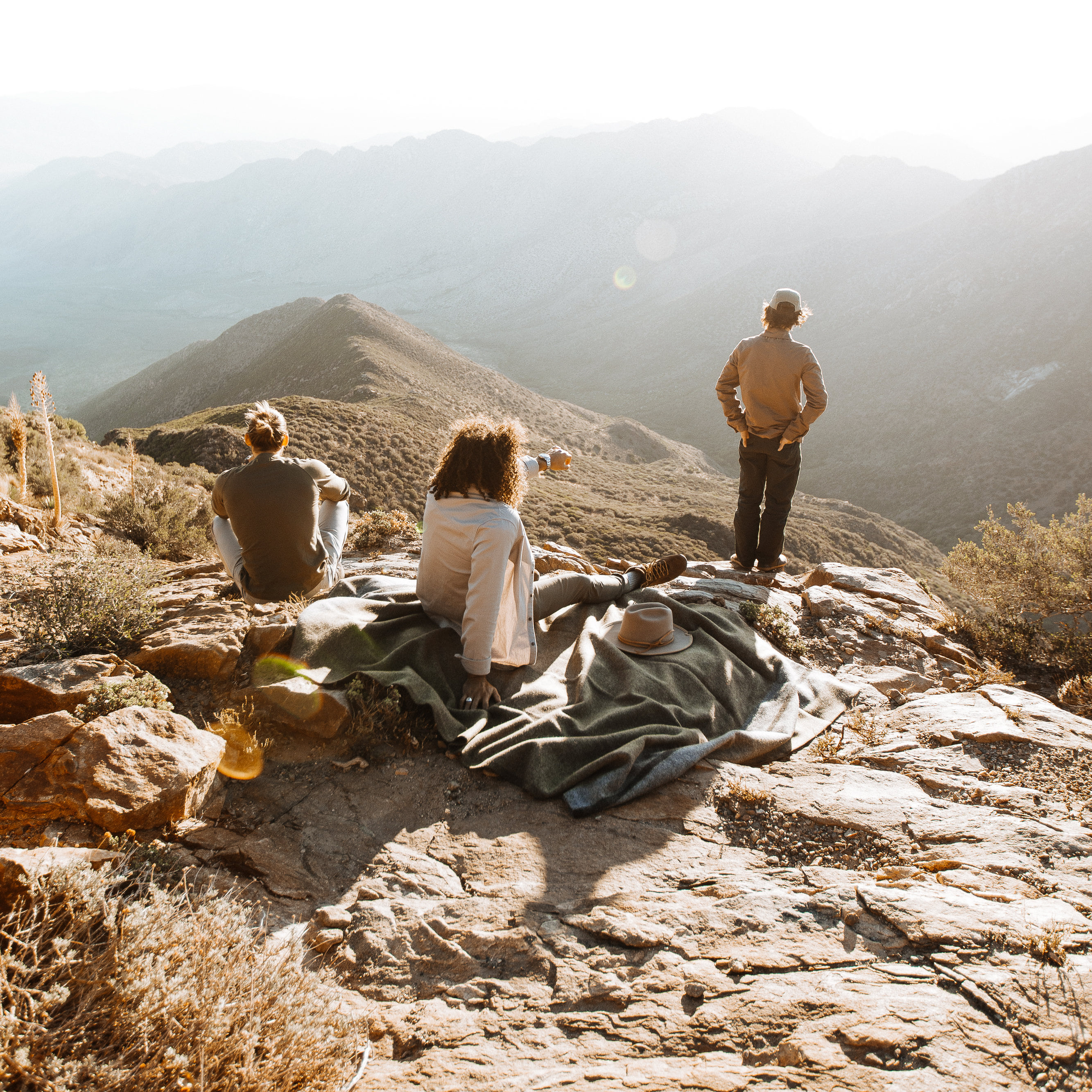 Faribault Woolen Mill Co. Cabin Blanket - Smoke/Olive/Navy