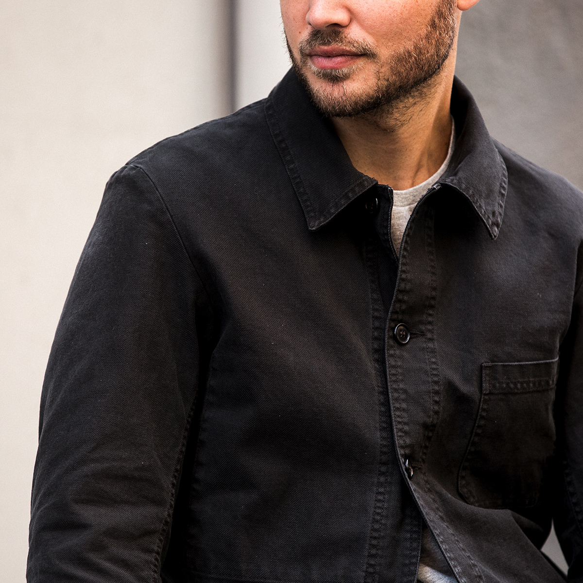 Vetra Chore Coat - Cotton Twill - Olive | undefined | Huckberry