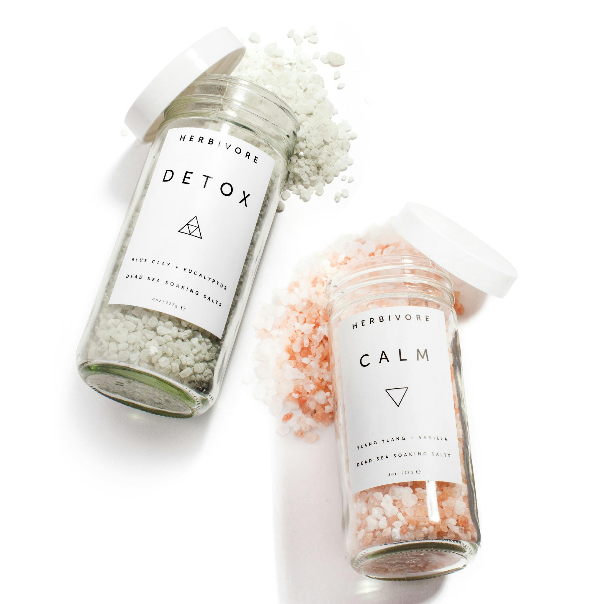 Herbivore Calm + Detox Bath Salts Kit (8oz)