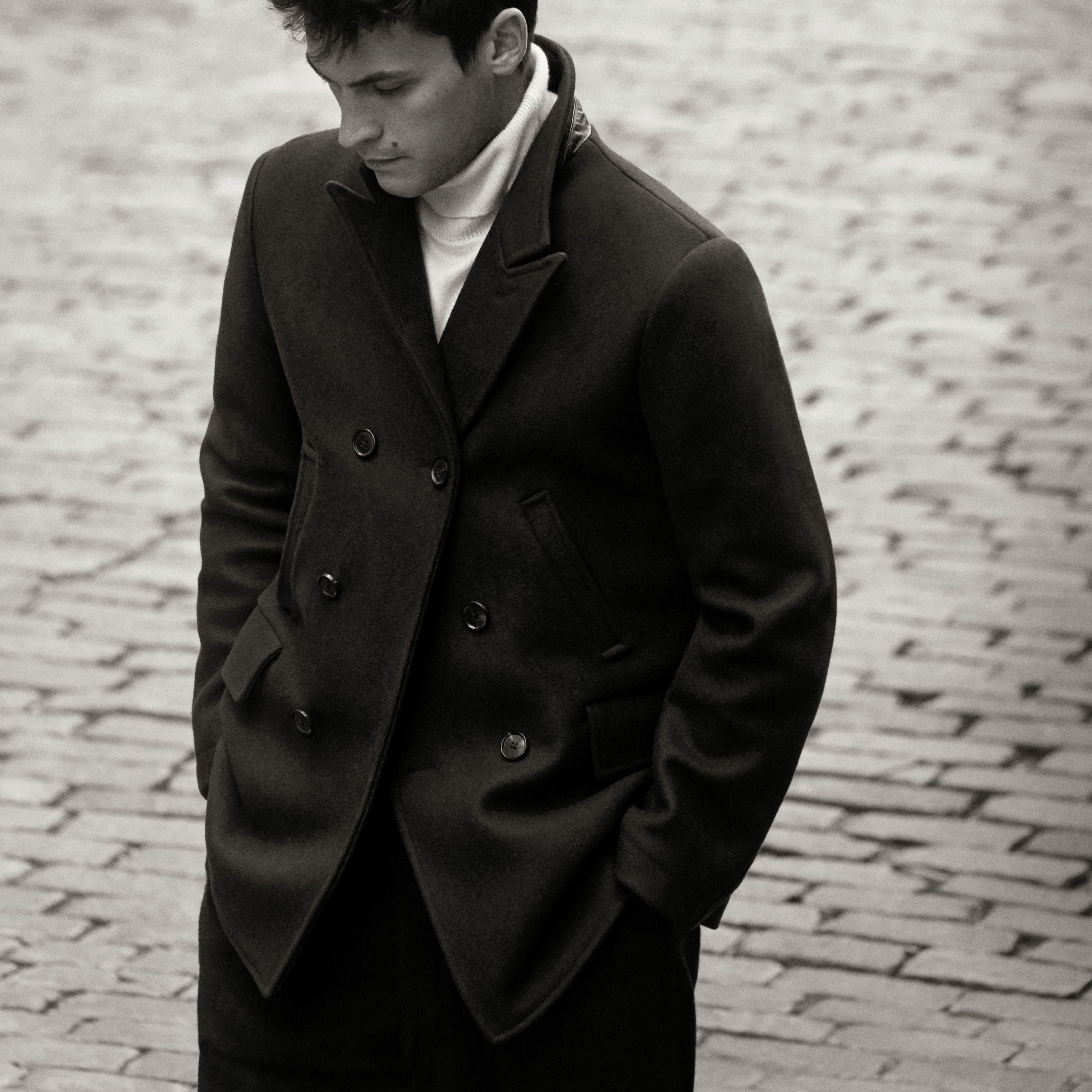 Billy Reid Bond Peacoat - Black | undefined | Huckberry