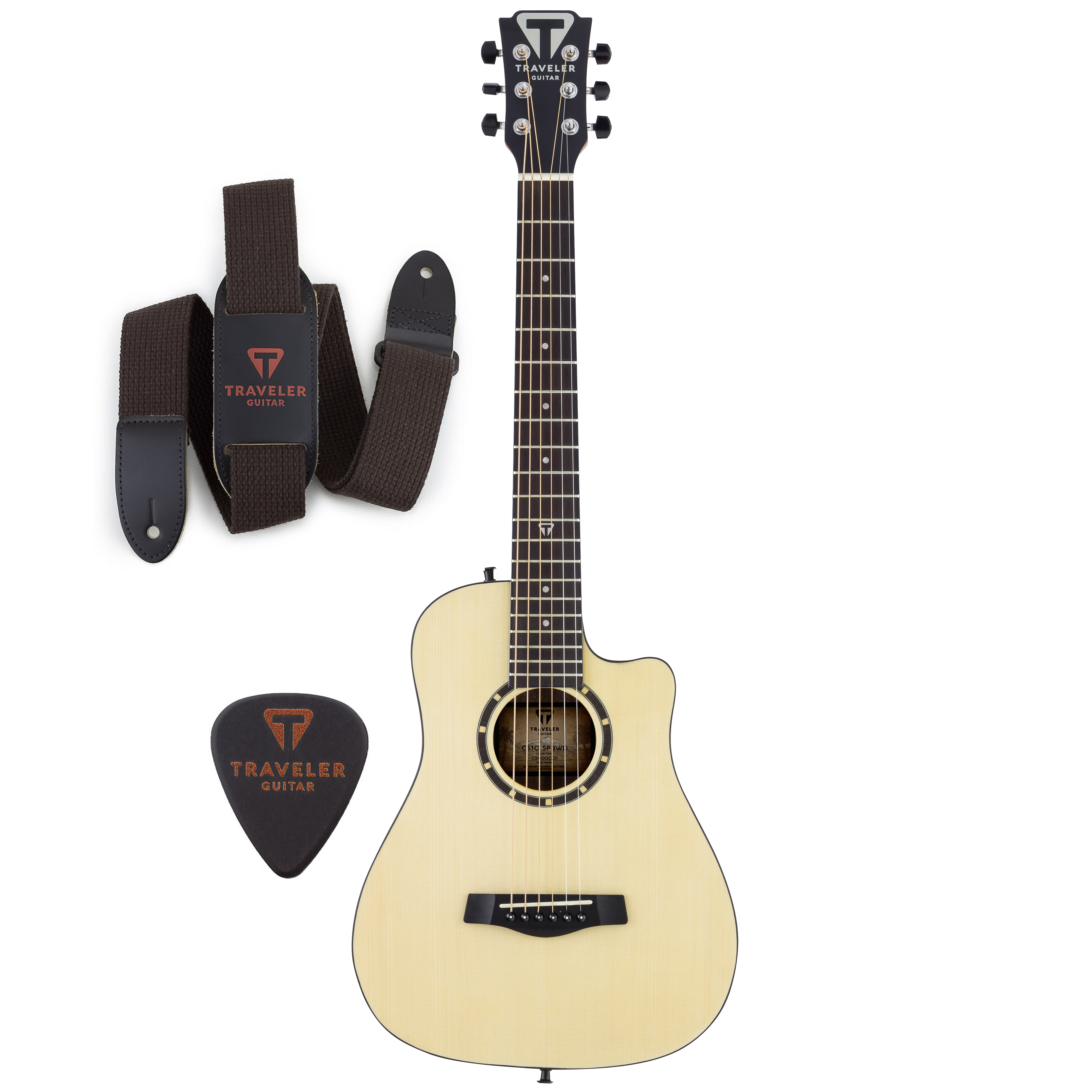 Traveler Guitar Camper CS-10 Travel Guitar - Exclusive Kit