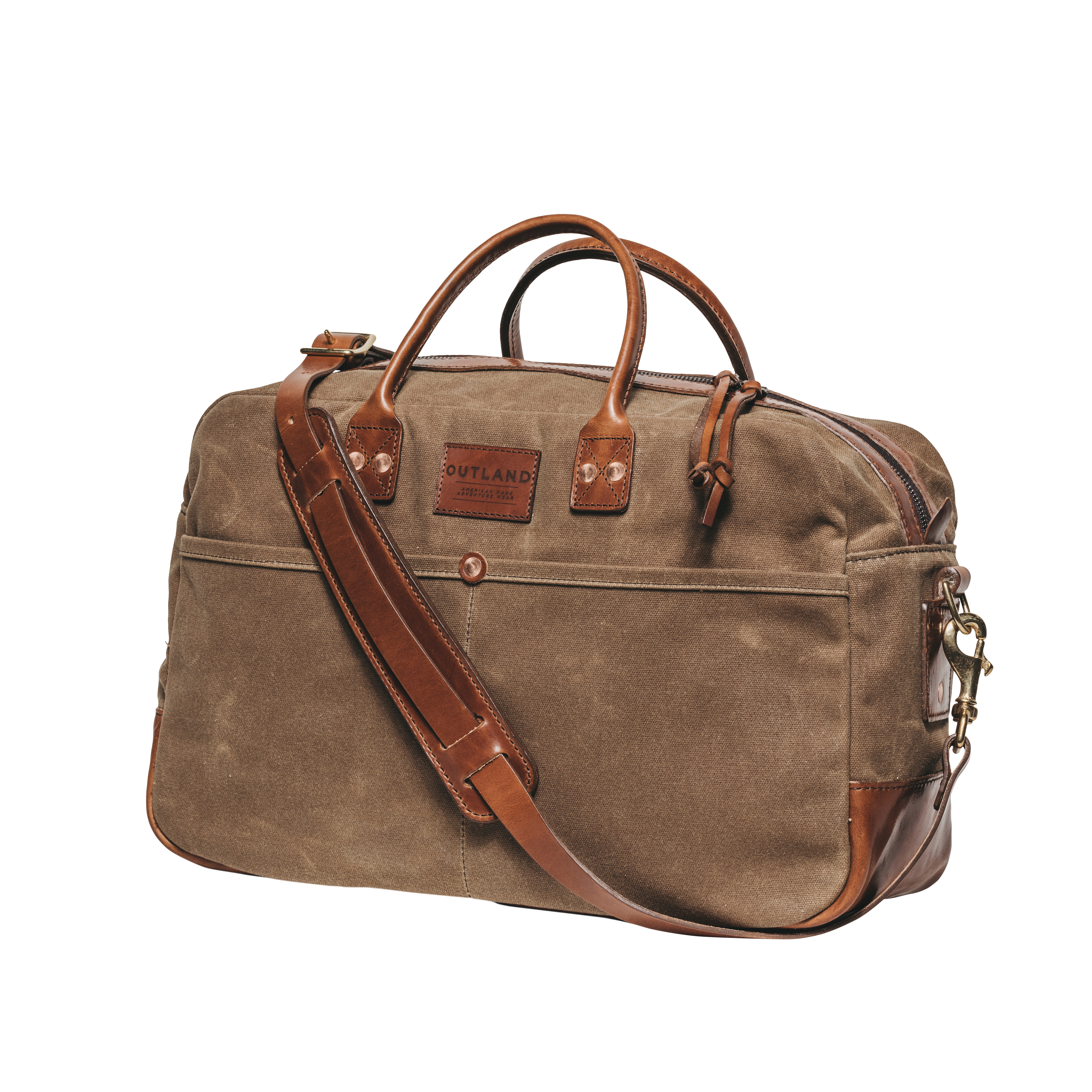 Bexar Goods Co. Waxed Canvas LAND Weekender - Field Tan
