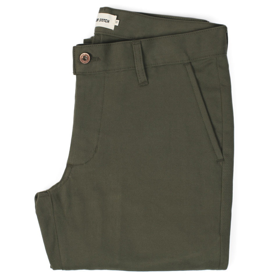 Taylor Stitch Democratic Chino - Olive | undefined | Huckberry
