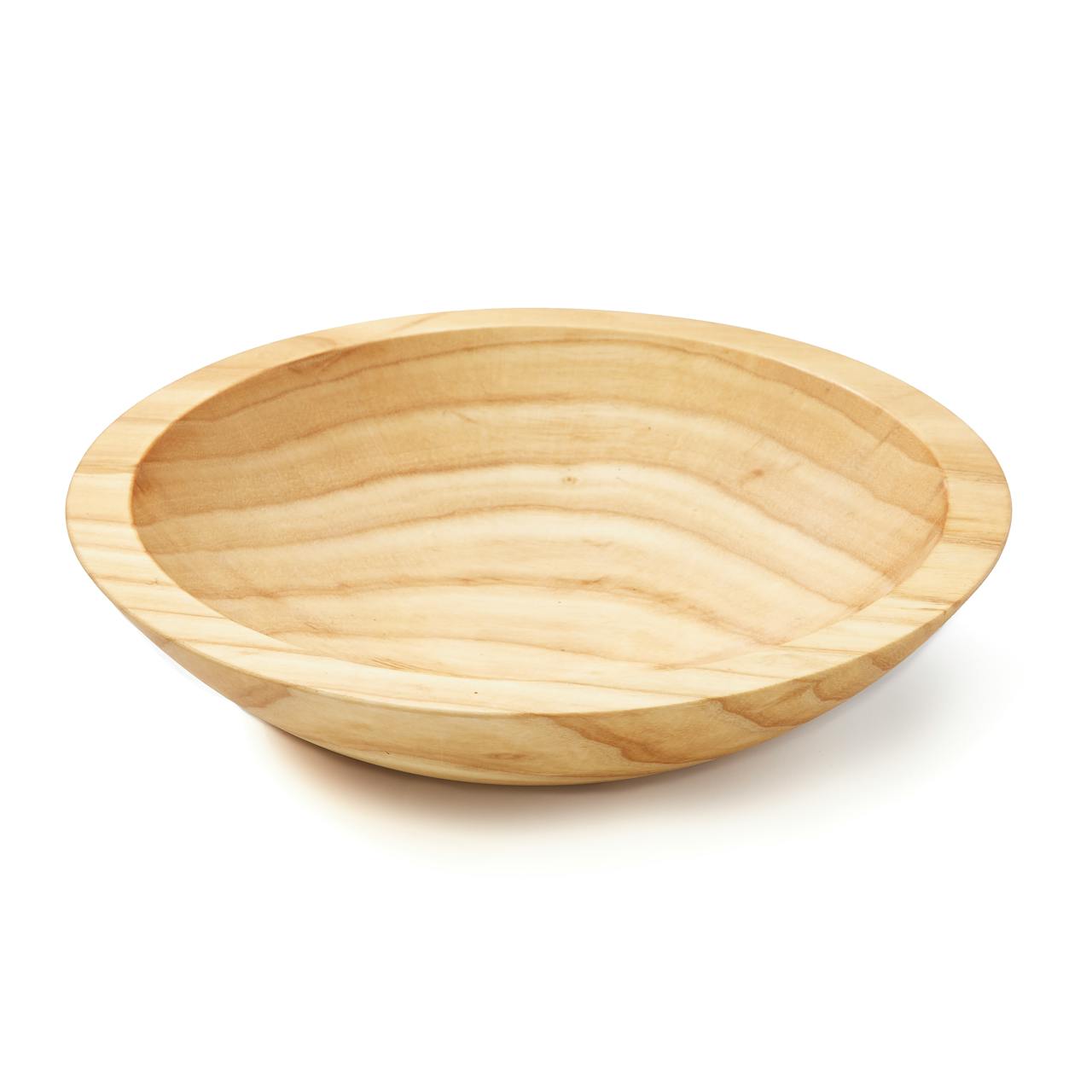 Farmhouse Pottery Crafted Wooden Bowl