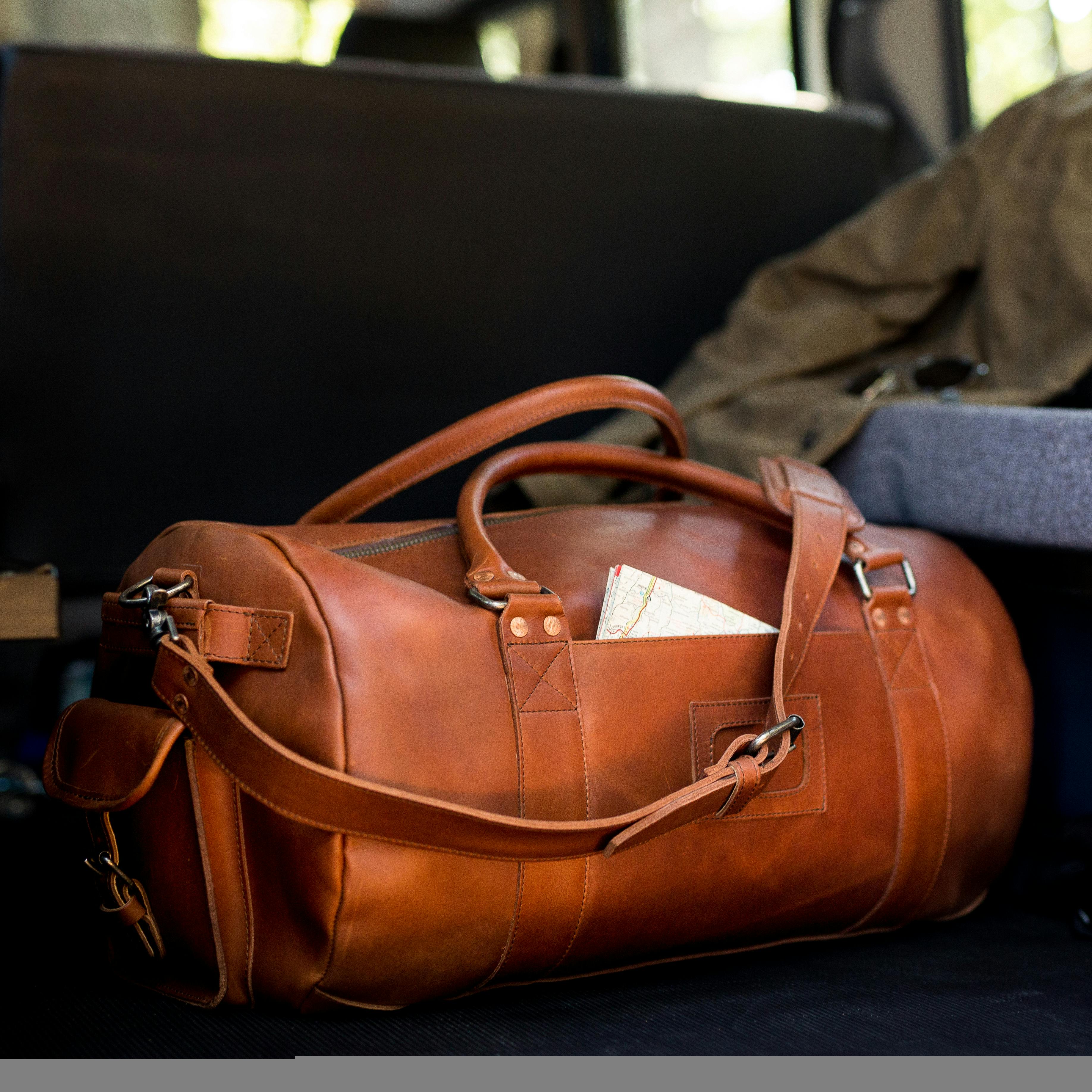 Buffalo Jackson Denver Leather Travel Duffel Bag