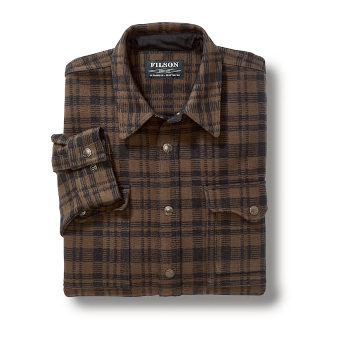 Filson Beartooth Jac Shirt - Dark Brown | Long Sleeve Shirts | Huckberry