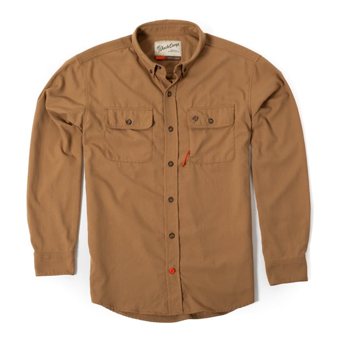 Duck Camp Midweight Shirt - Pintail Brown | Long Sleeve Shirts | Huckberry