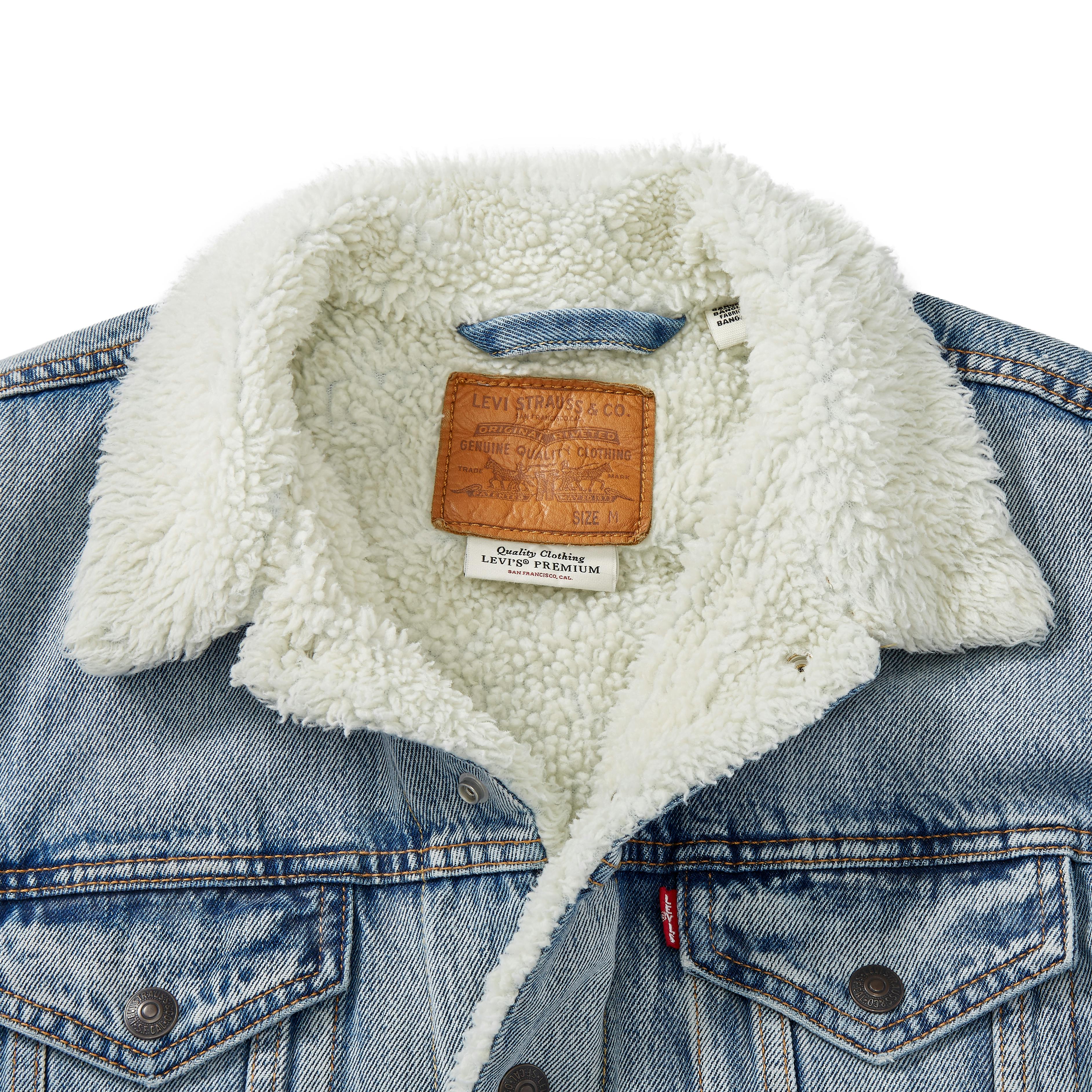 Levis Sherpa Fleece Lined Denim Trucker Jacket, $128
