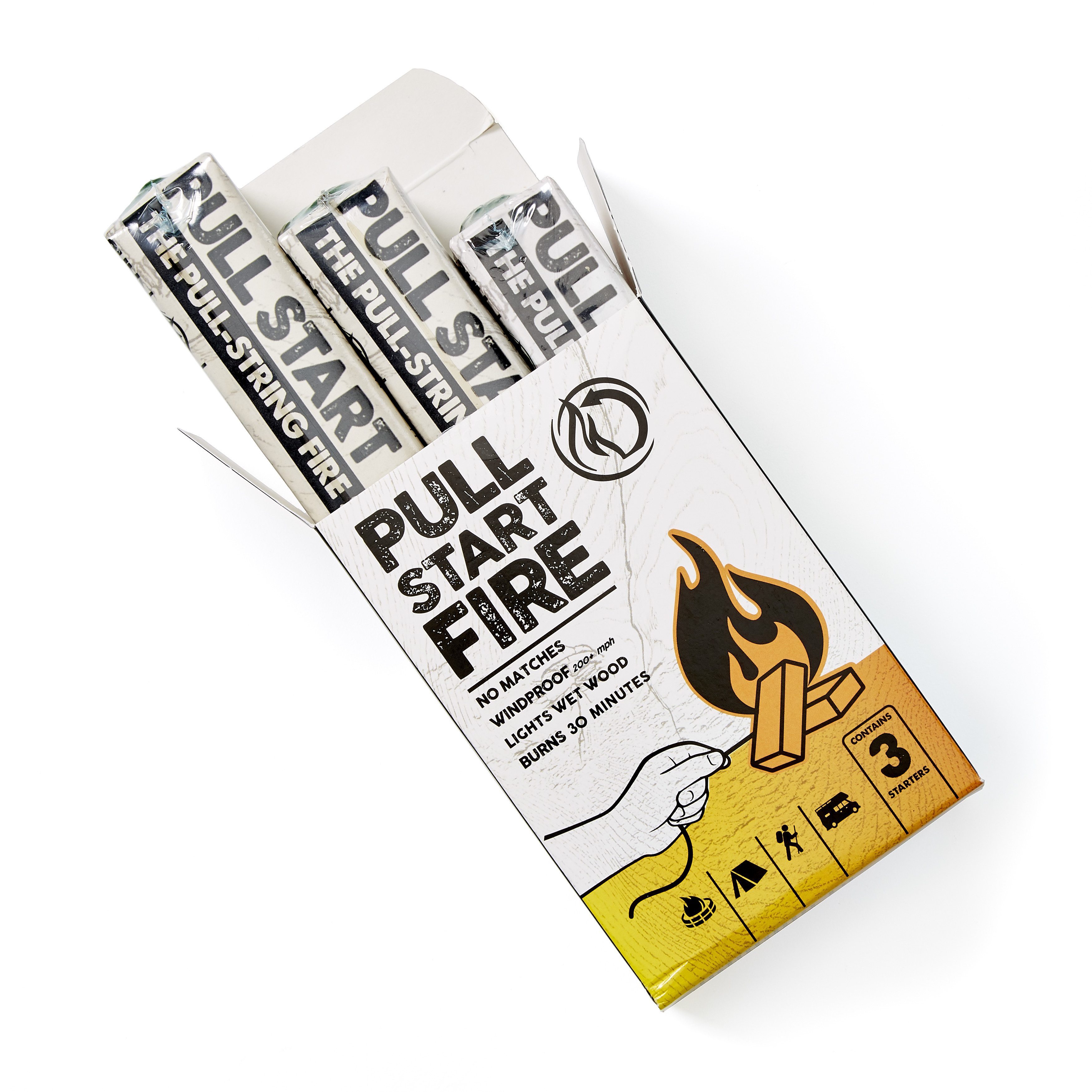 Pull Start Fire PullString Fire Starter 9Pack null Camp Gear