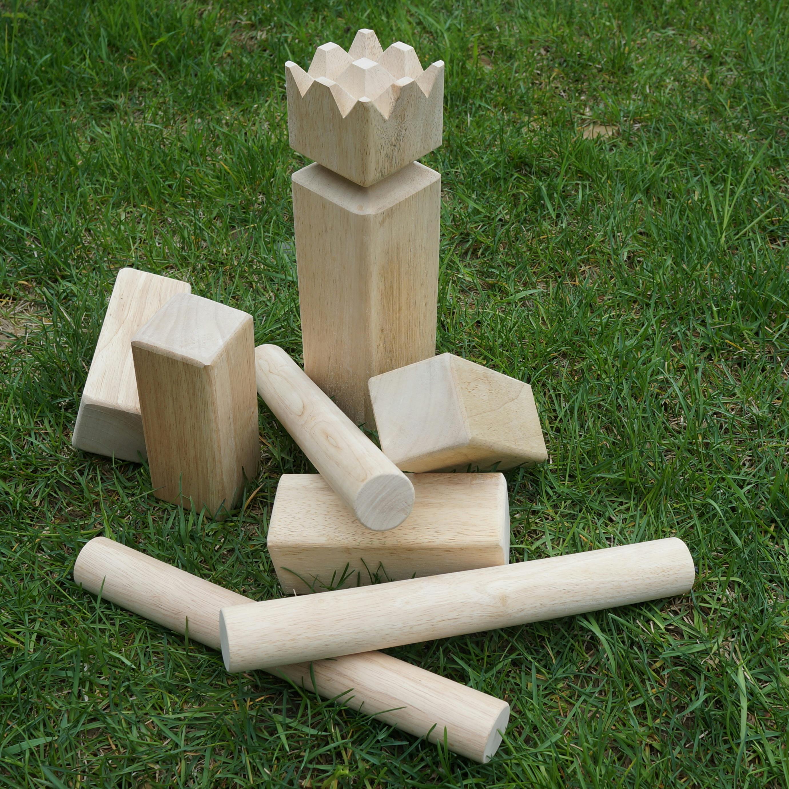 Set of 4: Natural Wood Wooden Puzzles