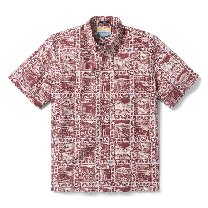 Reyn Spooner Summer Commemorative Classic Button Down - Oxblood | Short