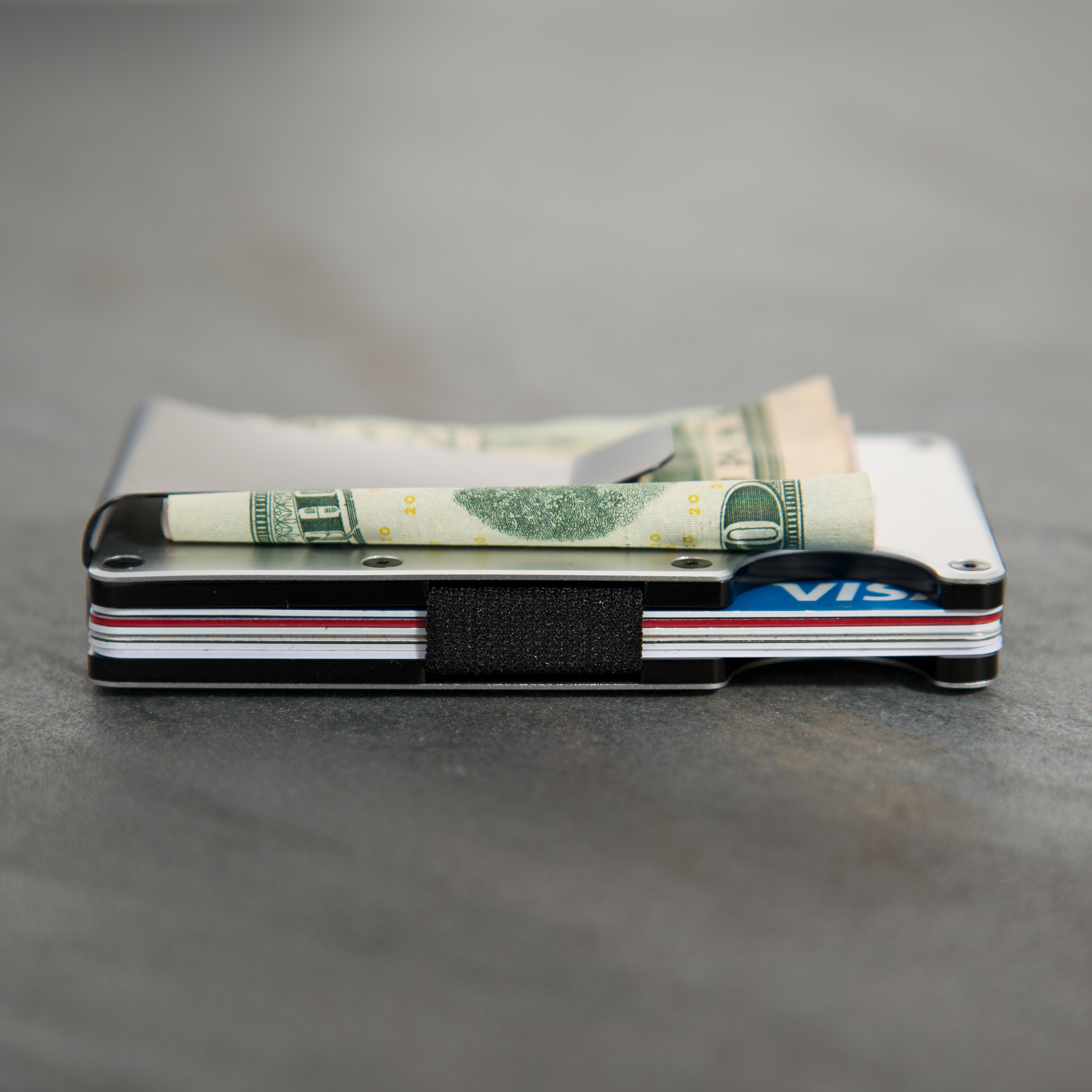 Ridge Aluminum Wallet + Money Clip - Natural | undefined | Huckberry