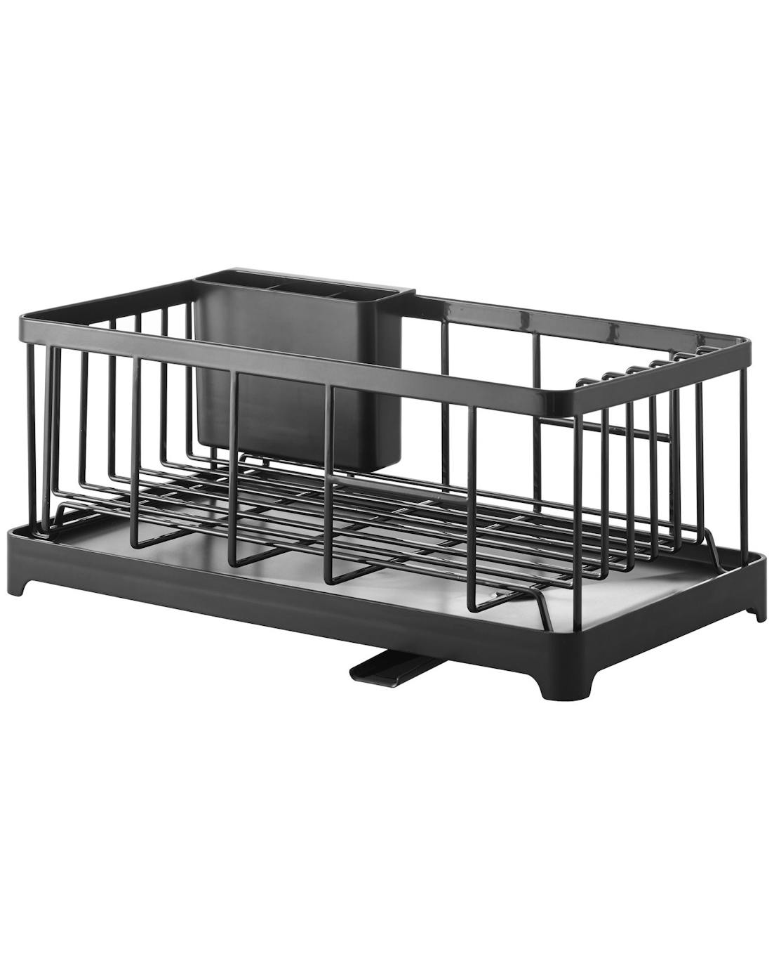 Yamazaki Wire Dish Drainer Rack Black Kitchen Accessories