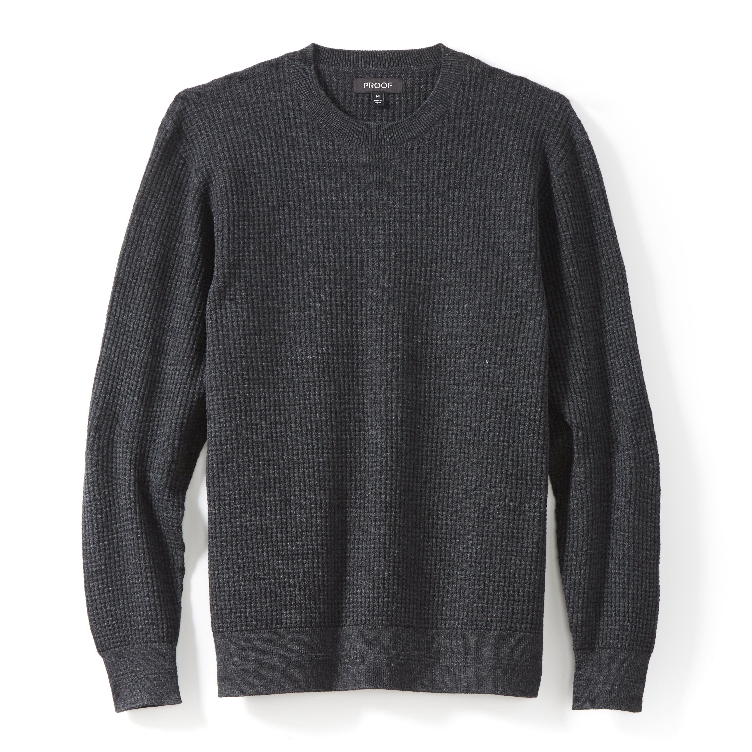 Proof 72-Hour Merino Sweater - Charcoal | Crew Neck Sweaters