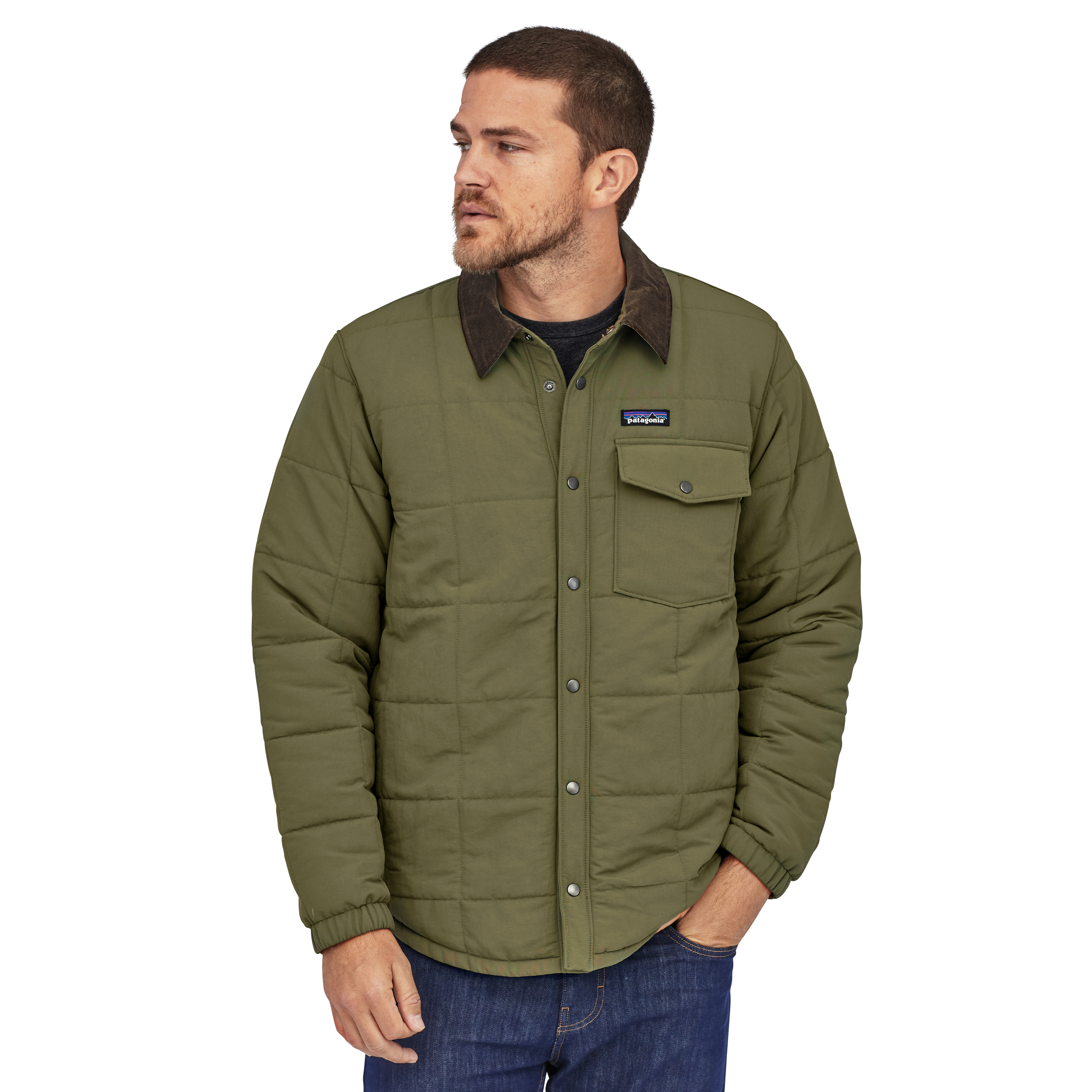 Patagonia Isthmus Quilted Shirt Jacket - Industrial Green | Shirt 