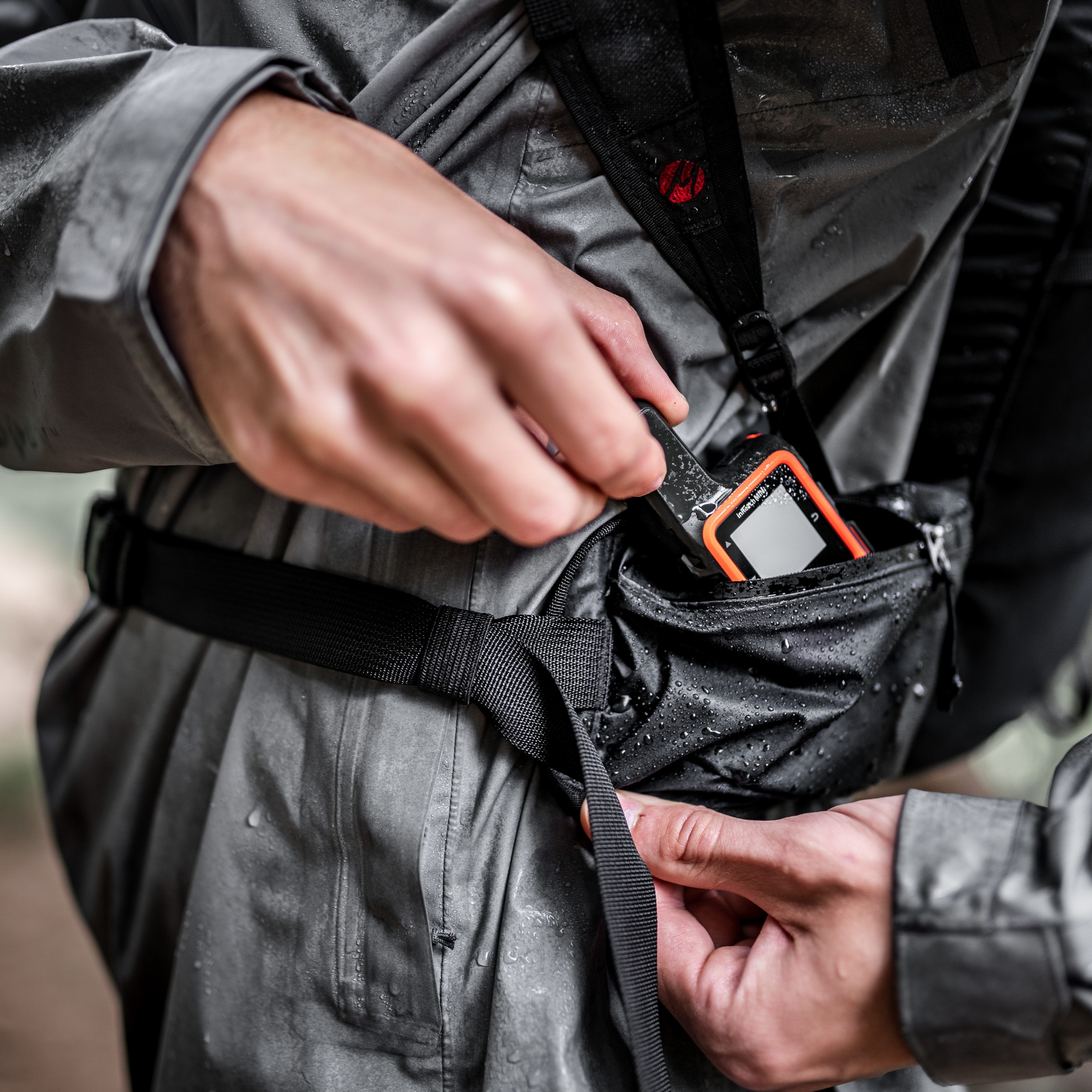 Matador Freerain 32 Packable Hydration Backpack - Charcoal/Red