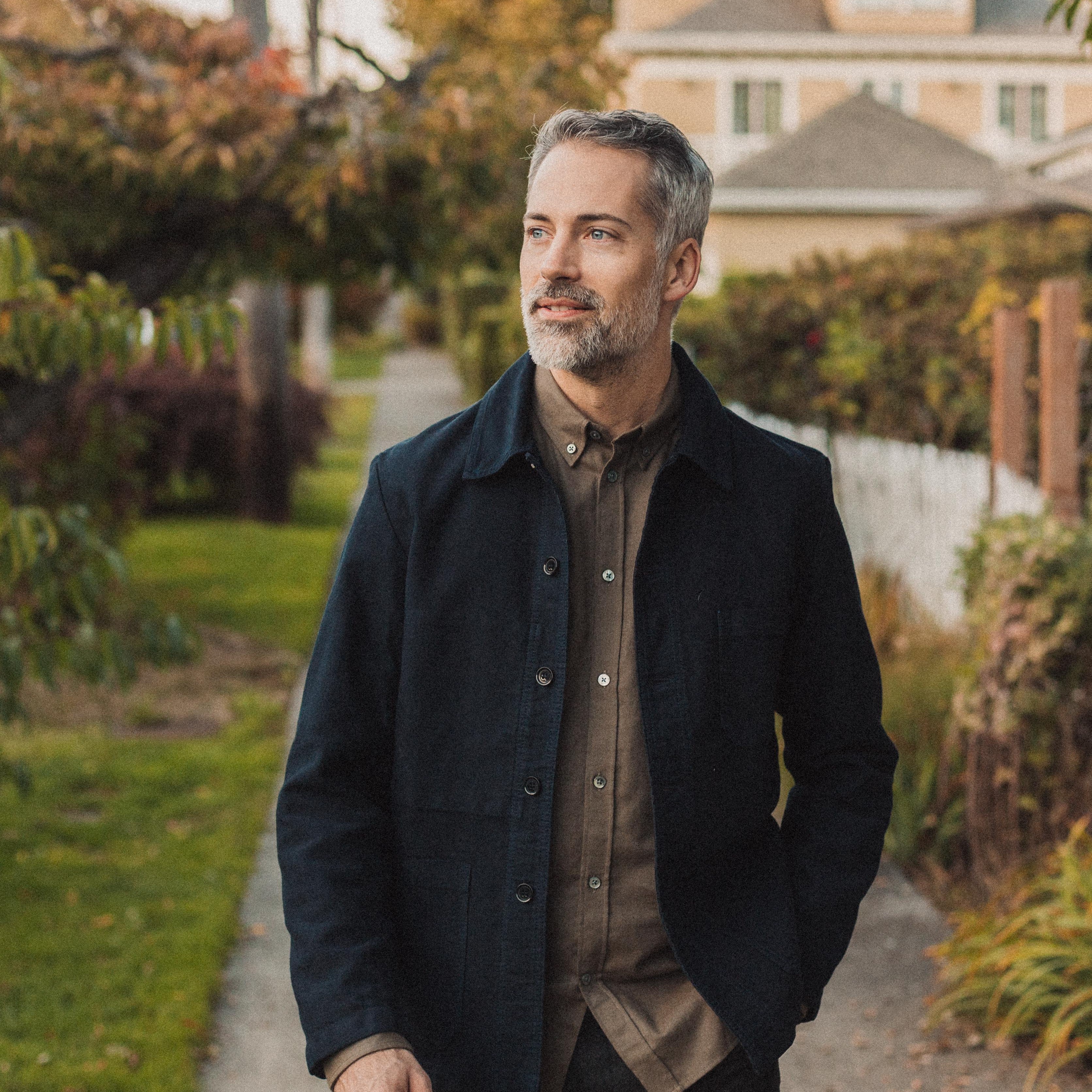 【VETRA】WOOL FRENCH WORK JACKET Vetra French Moleskin Jacket - Navy | Shirt Jackets | Huckberry