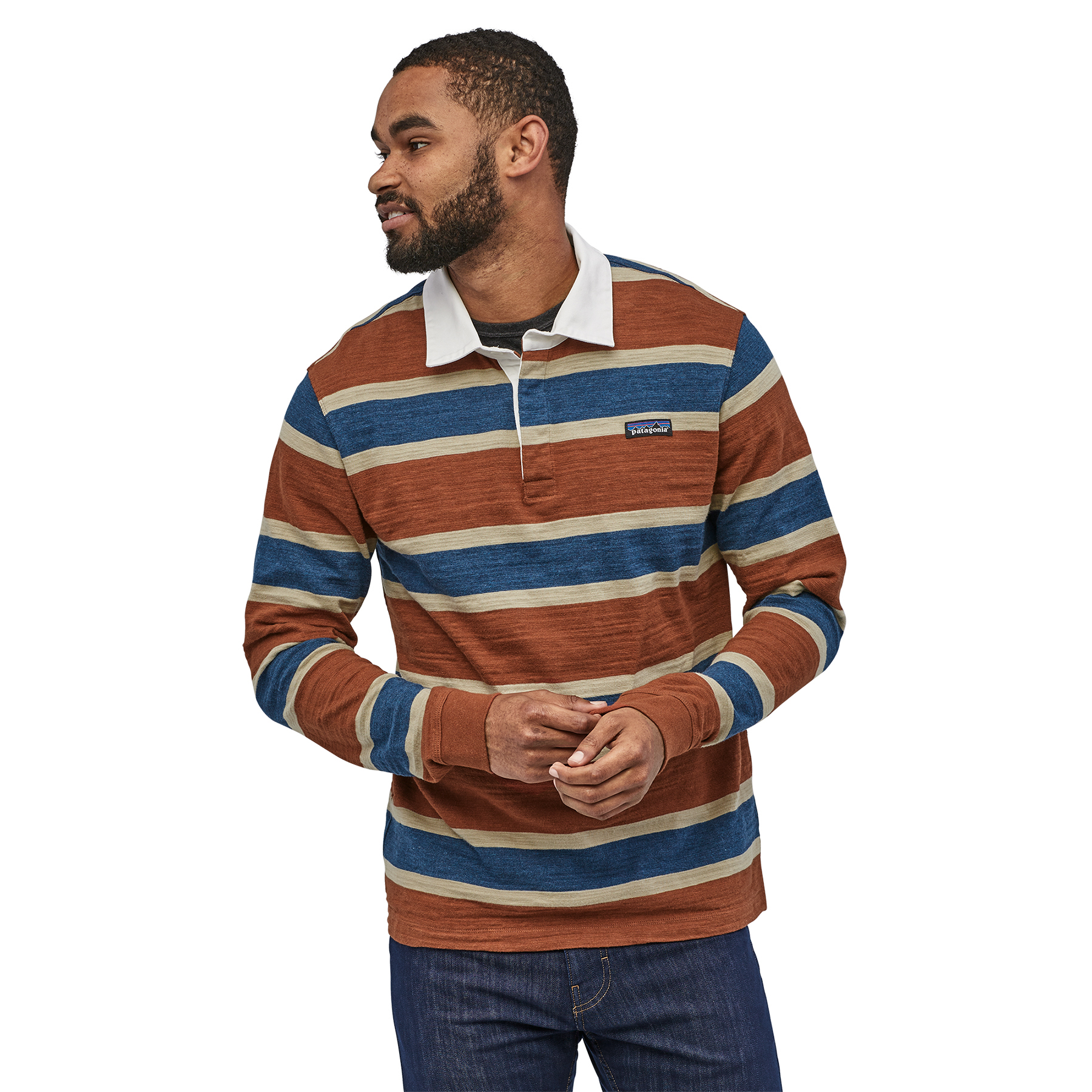 Patagonia L/S Lightweight Rugby Shirt Rugby Woolly Blue Polos