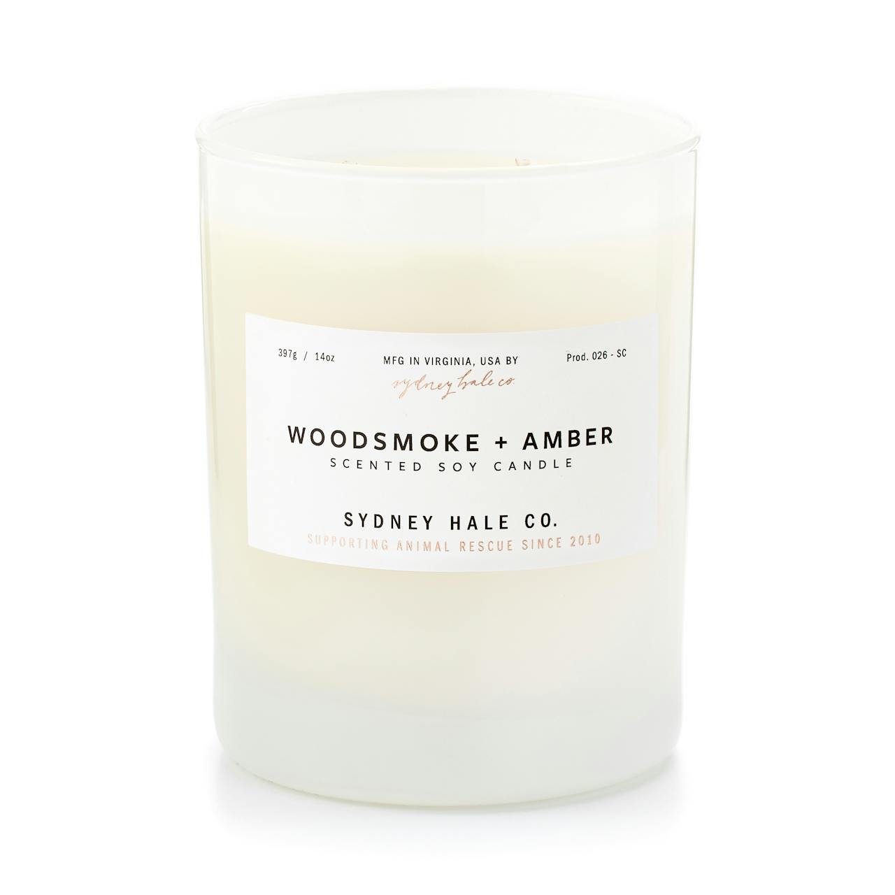Sydney Hale Woodsmoke + Amber Candle
