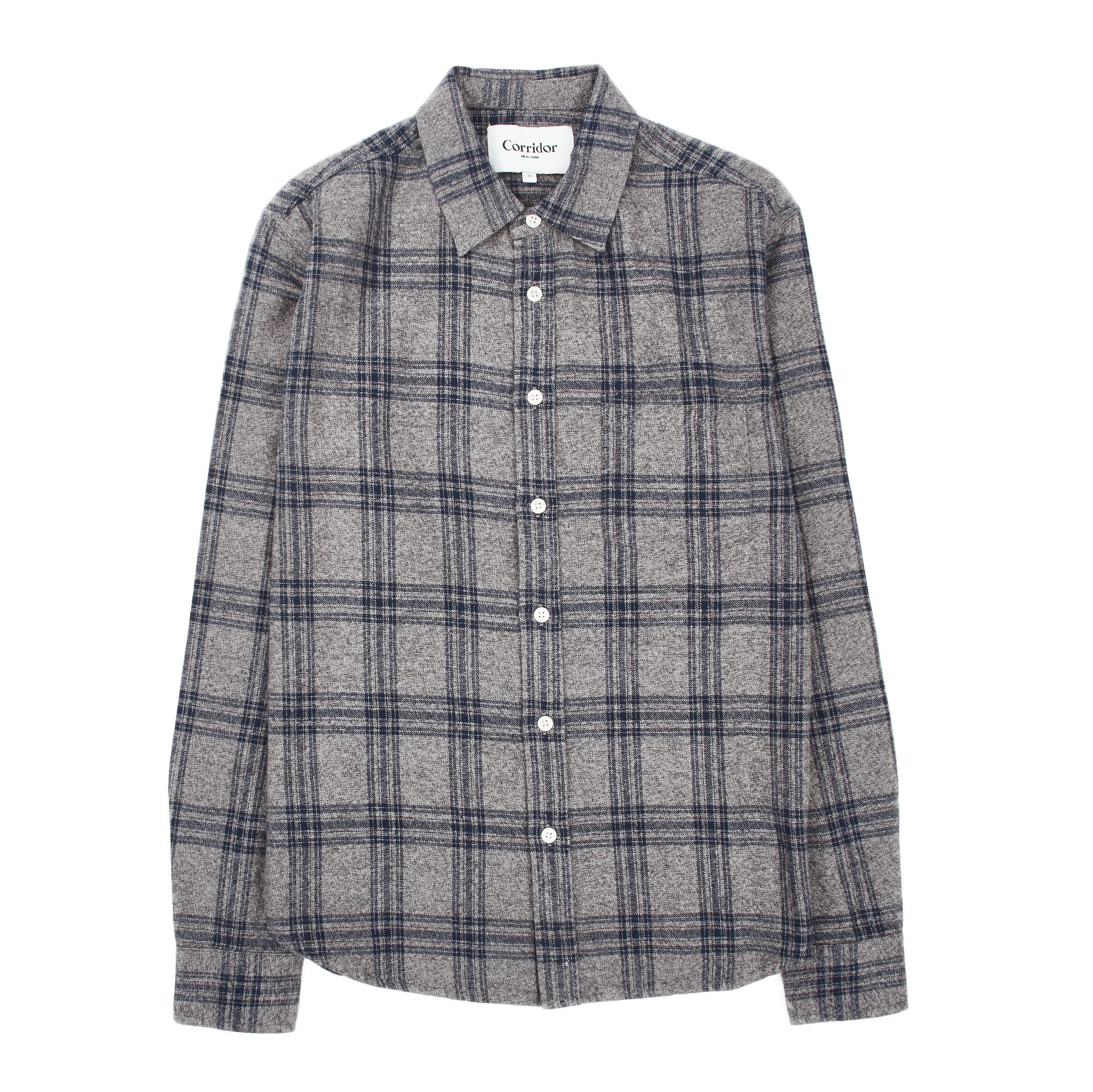 Corridor Check Flannel Shirt - Grey | Flannel Shirts | Huckberry
