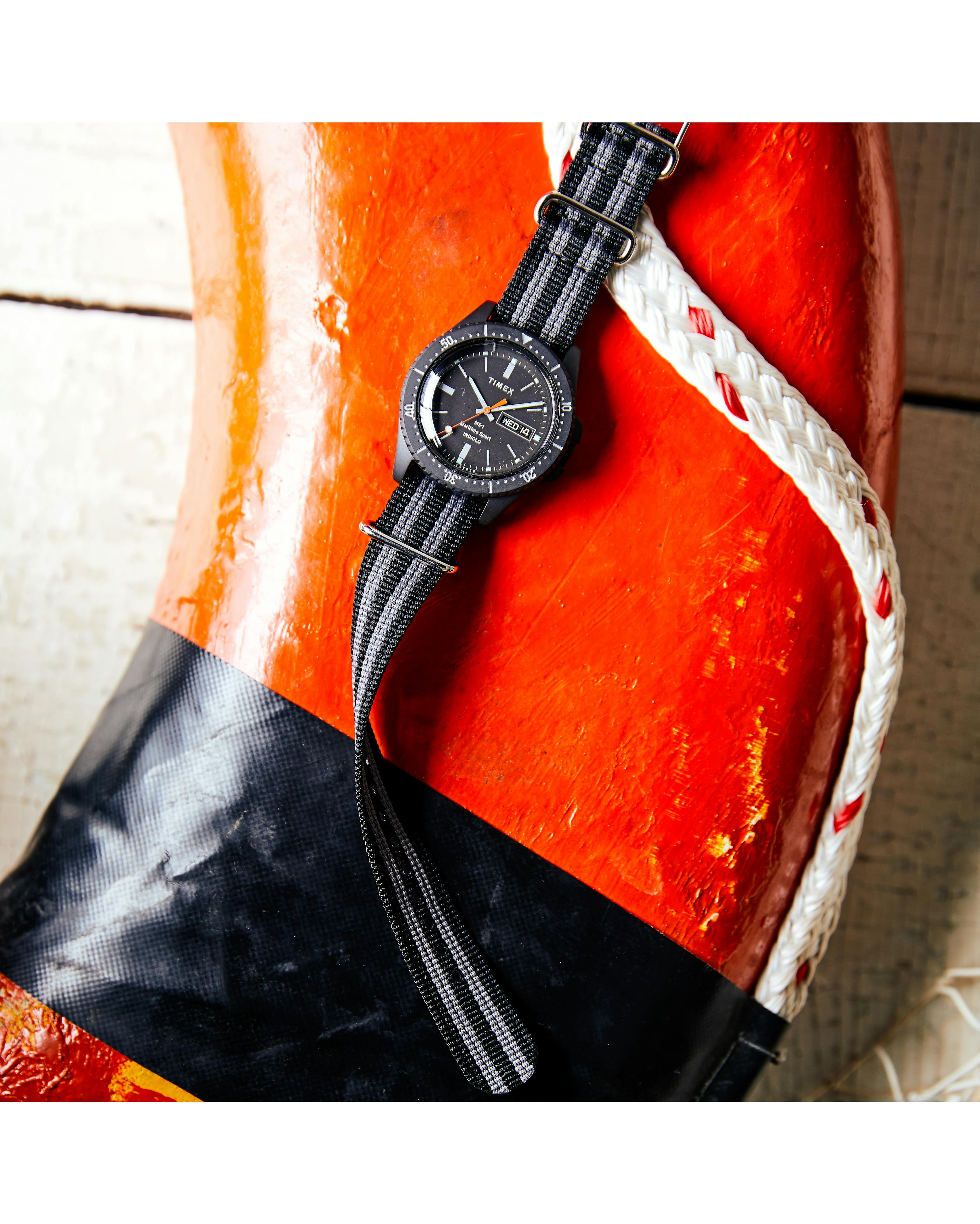 Sport Ms1 Snyder Timex Timex MS1 Maritime Sport Black Dial