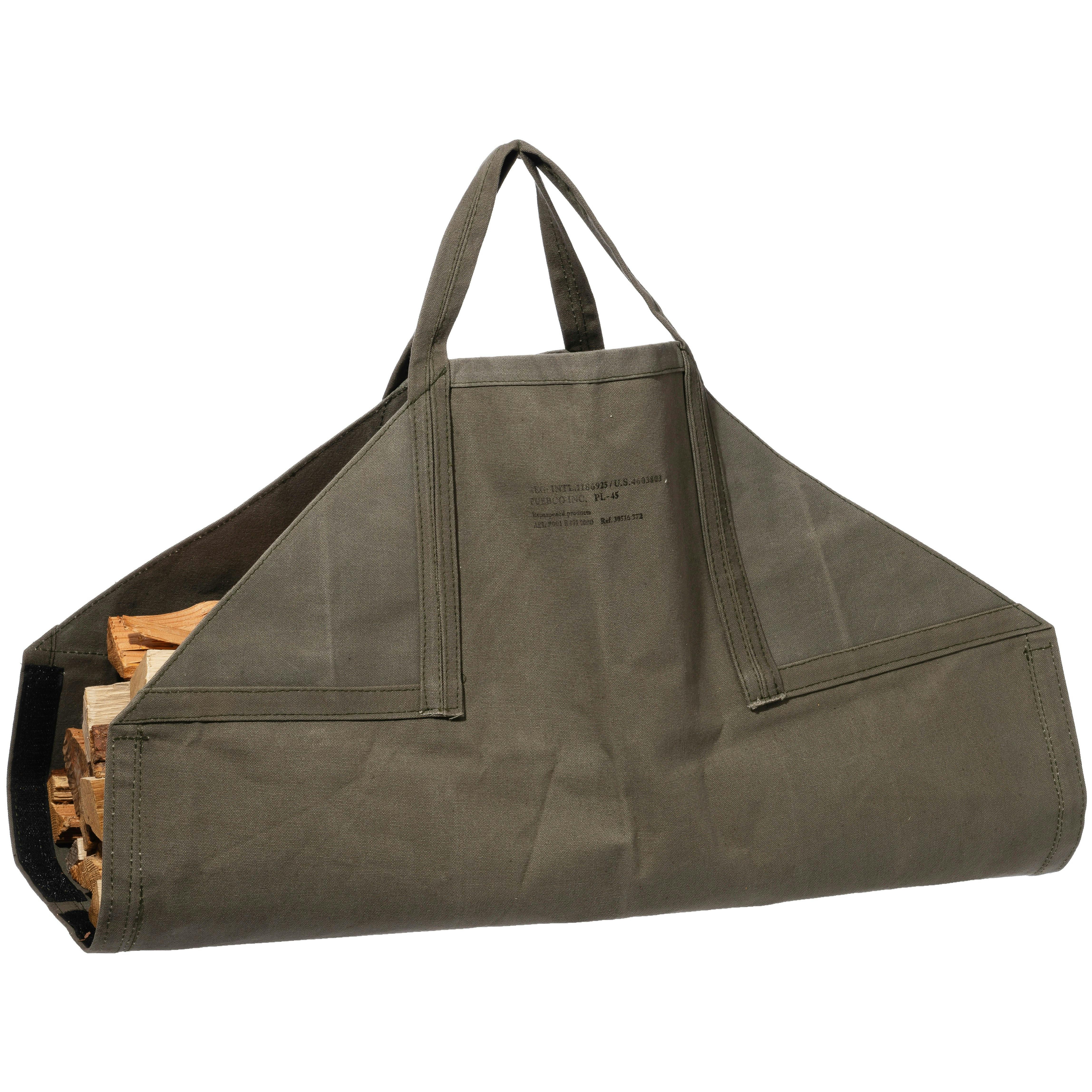 Waxed Cotton Firewood Carrier