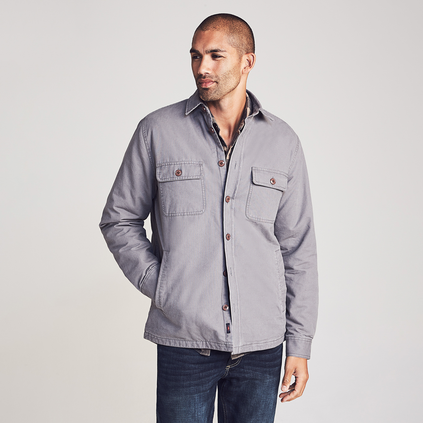 Faherty Brand Blanket Lined CPO Jacket - Rugged Grey | Shirt