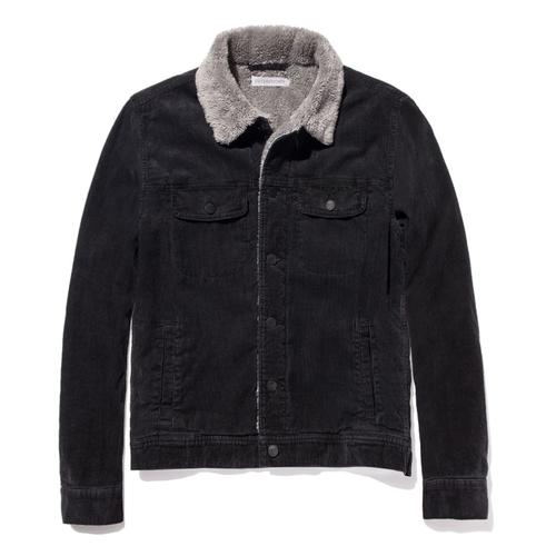 Outerknown Paz Cord Trucker - Black | undefined | Huckberry