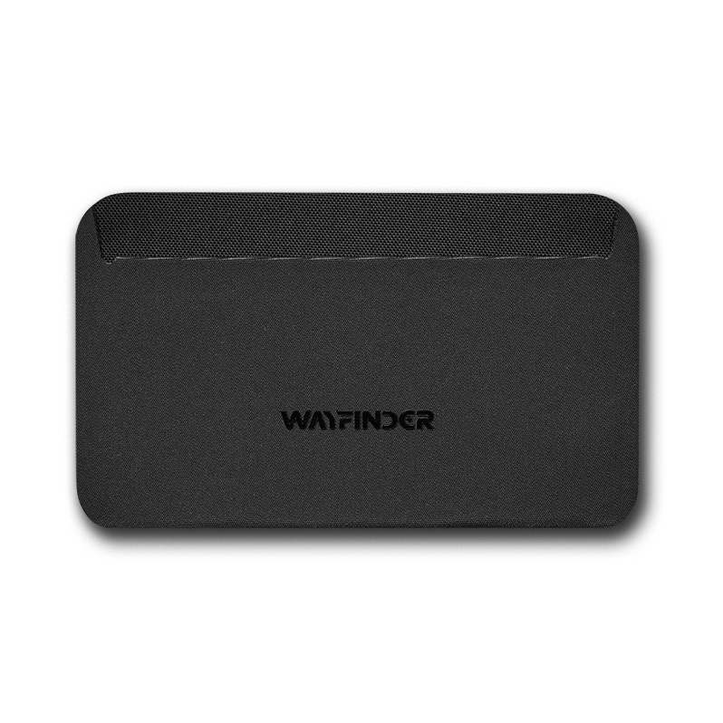 Wayfinder Flux Waterproof Card Holder Black Minimalist Wallets Huckberry
