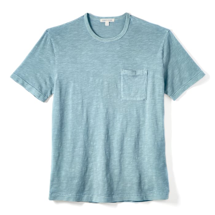 Forty Five Slub Pocket Tee - Vintage Wash Sky Blue | T-Shirts | Huckberry