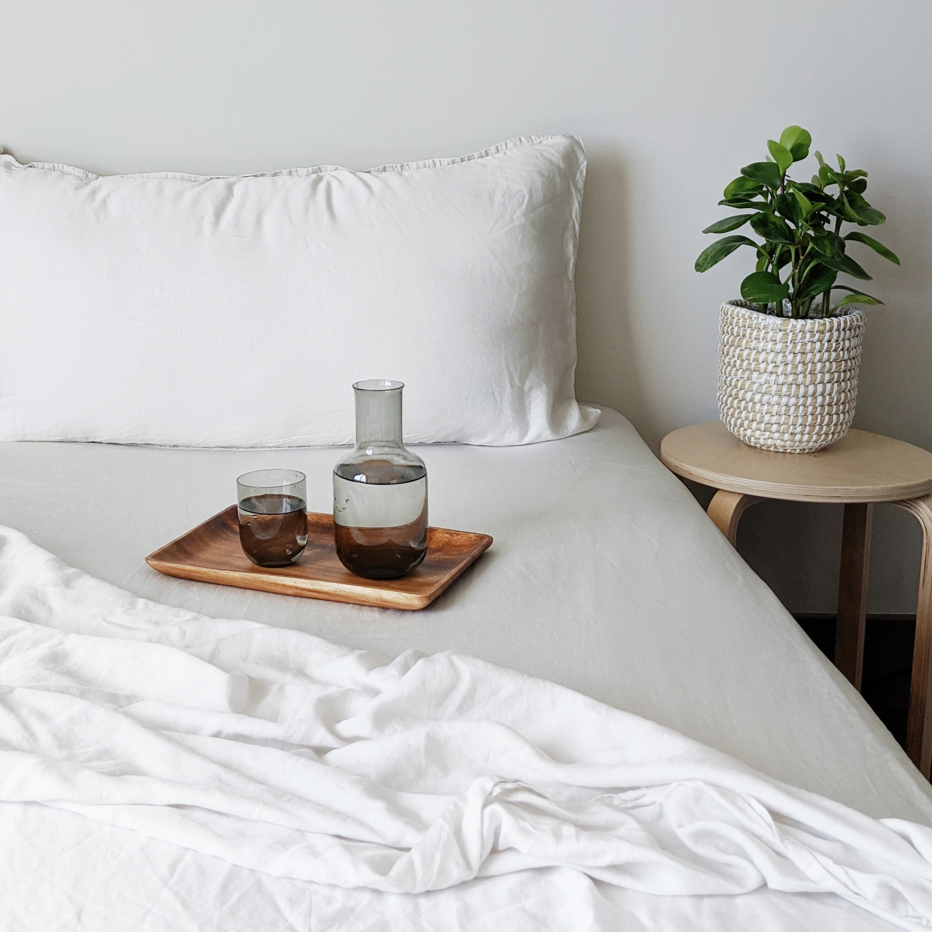 Buffy Eucalyptus Sheet Set King Light Grey Sheets & Duvet Sets Huckberry