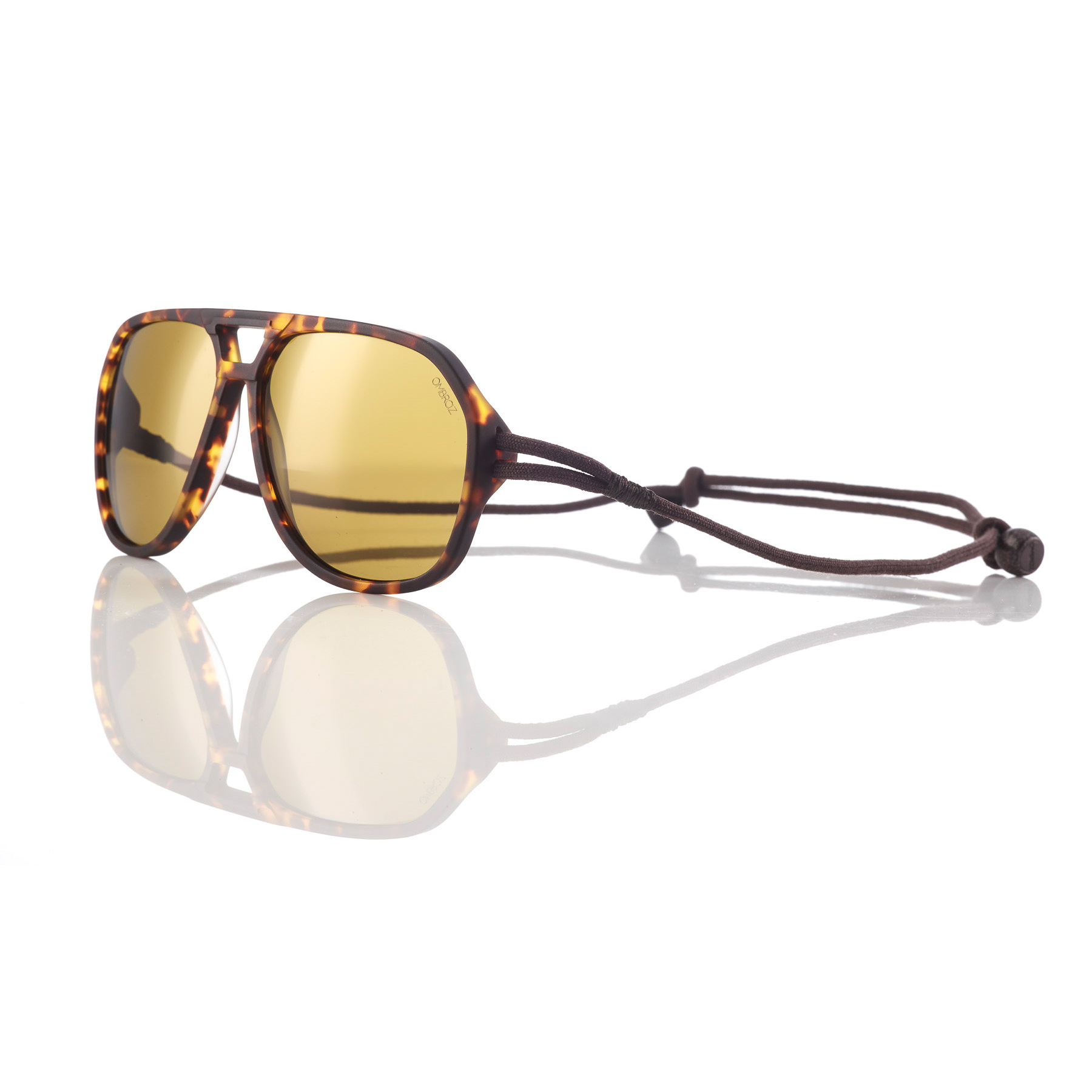 Ombraz Classic Armless Sunglasses - Tortoise/Polarized Yellow