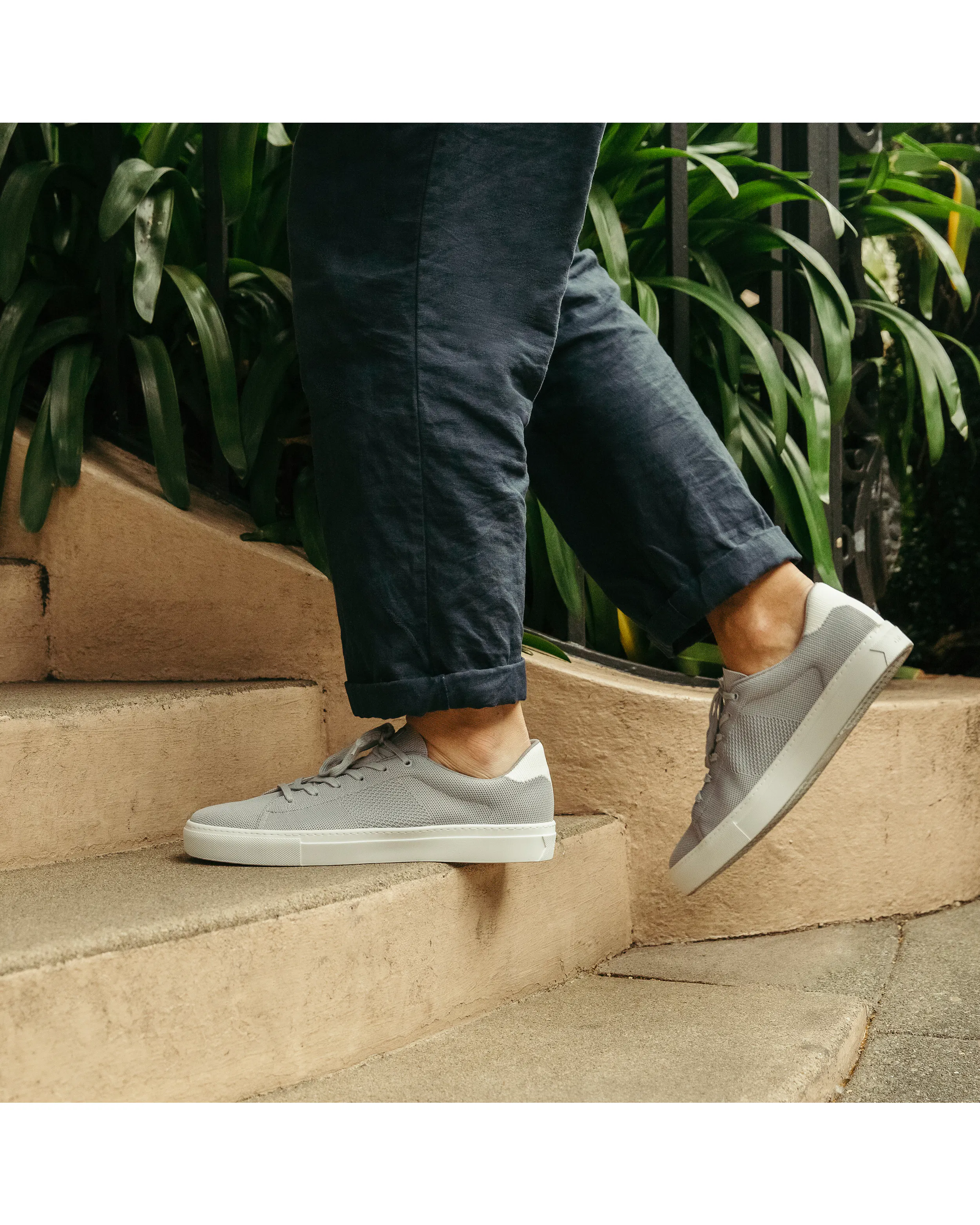 Greats Royale Knit Grey/White Casual Sneakers Huckberry