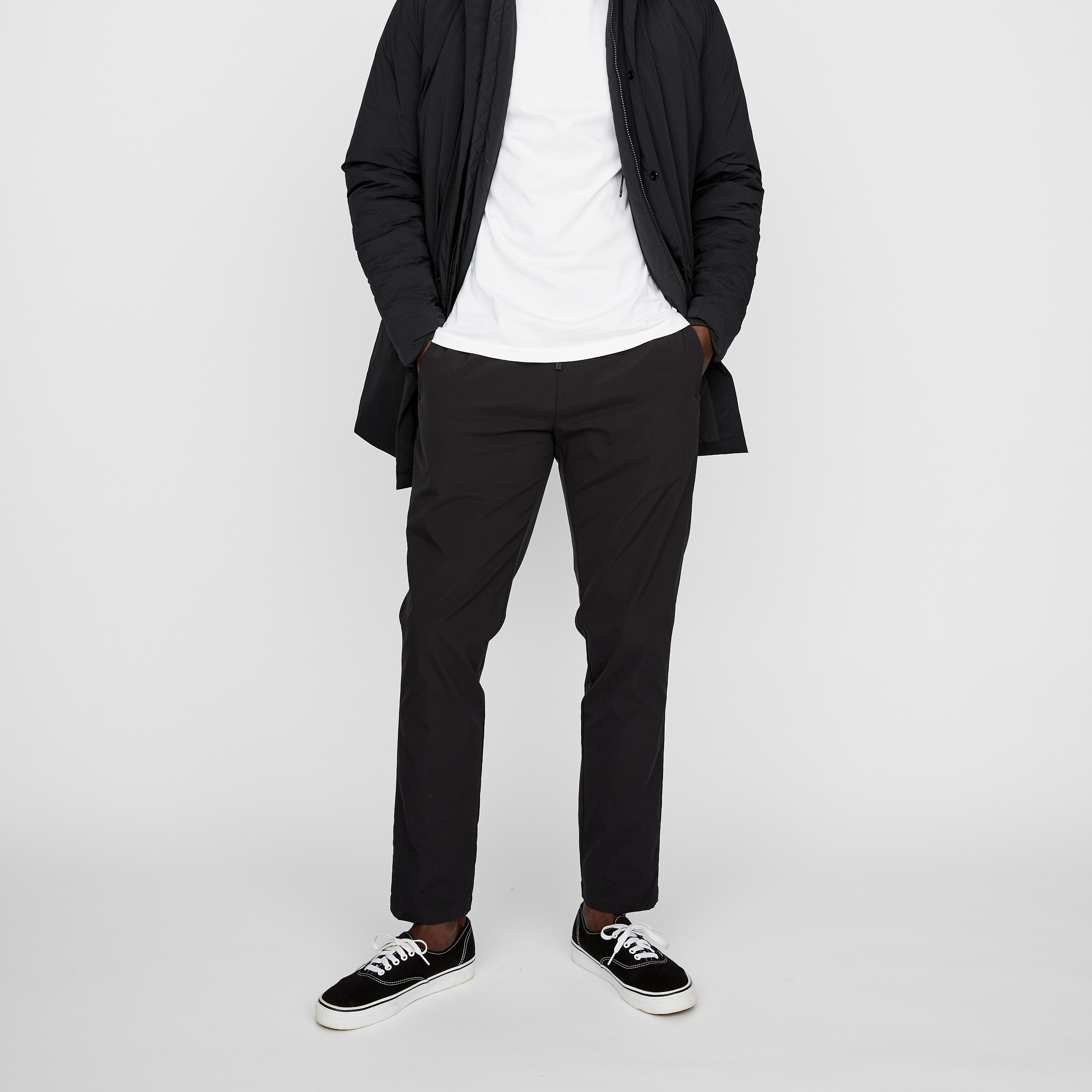 撥水　Alwayth \"City Guide Pants\" Black and wander - UV Cut Stretch Pants - Black – Haven Surf