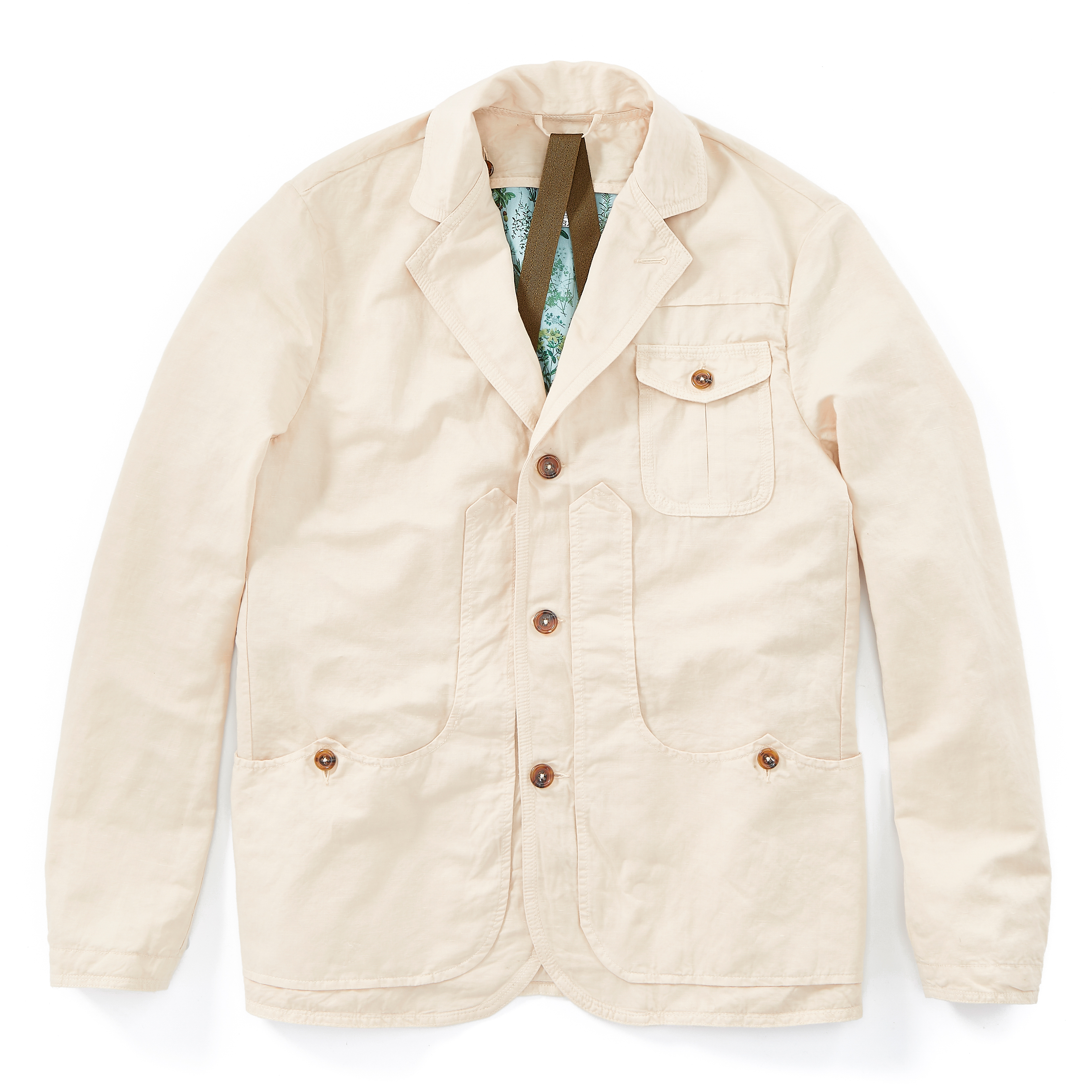 Capalbio Linen Blazer - Avorio Linen | Trucker Jackets