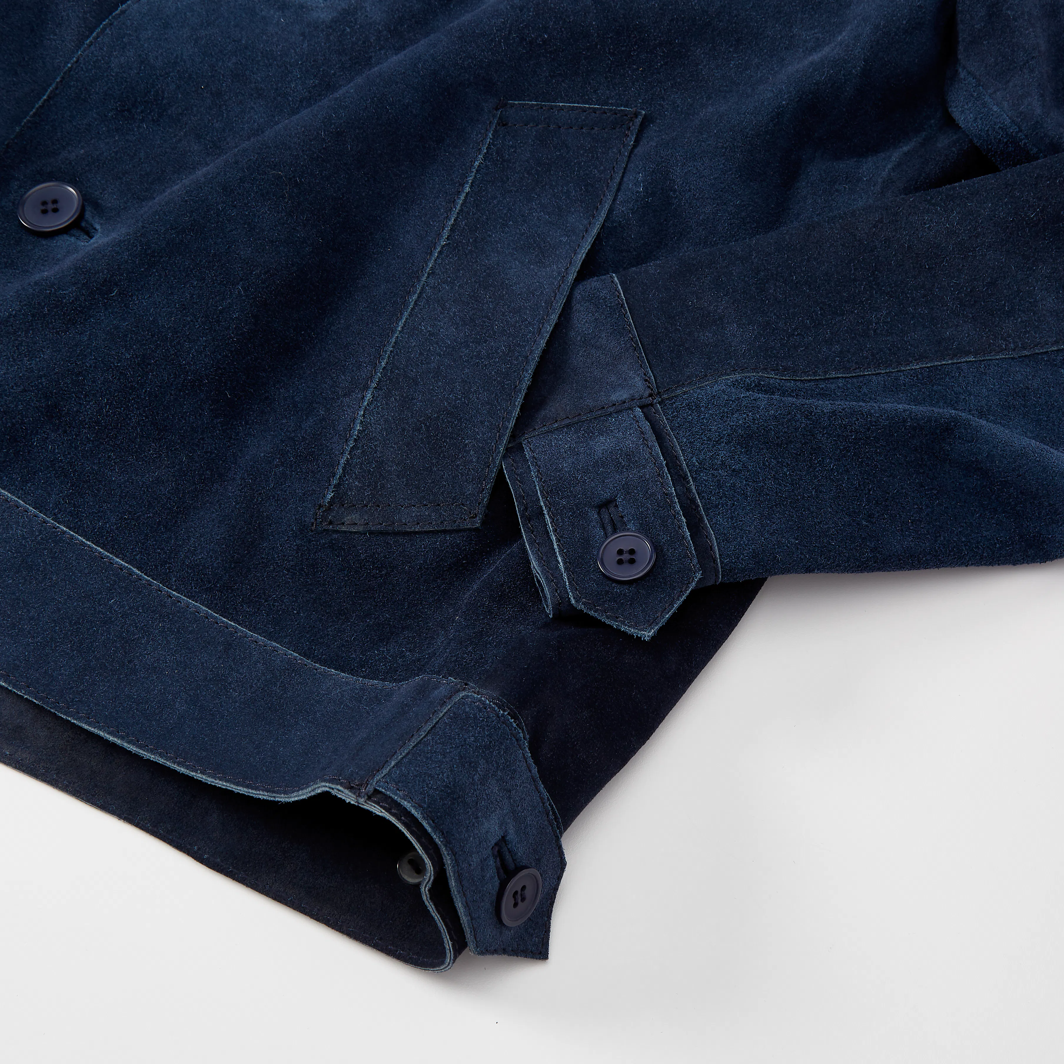 Suit The Falcon Suede Jacket - Navy 