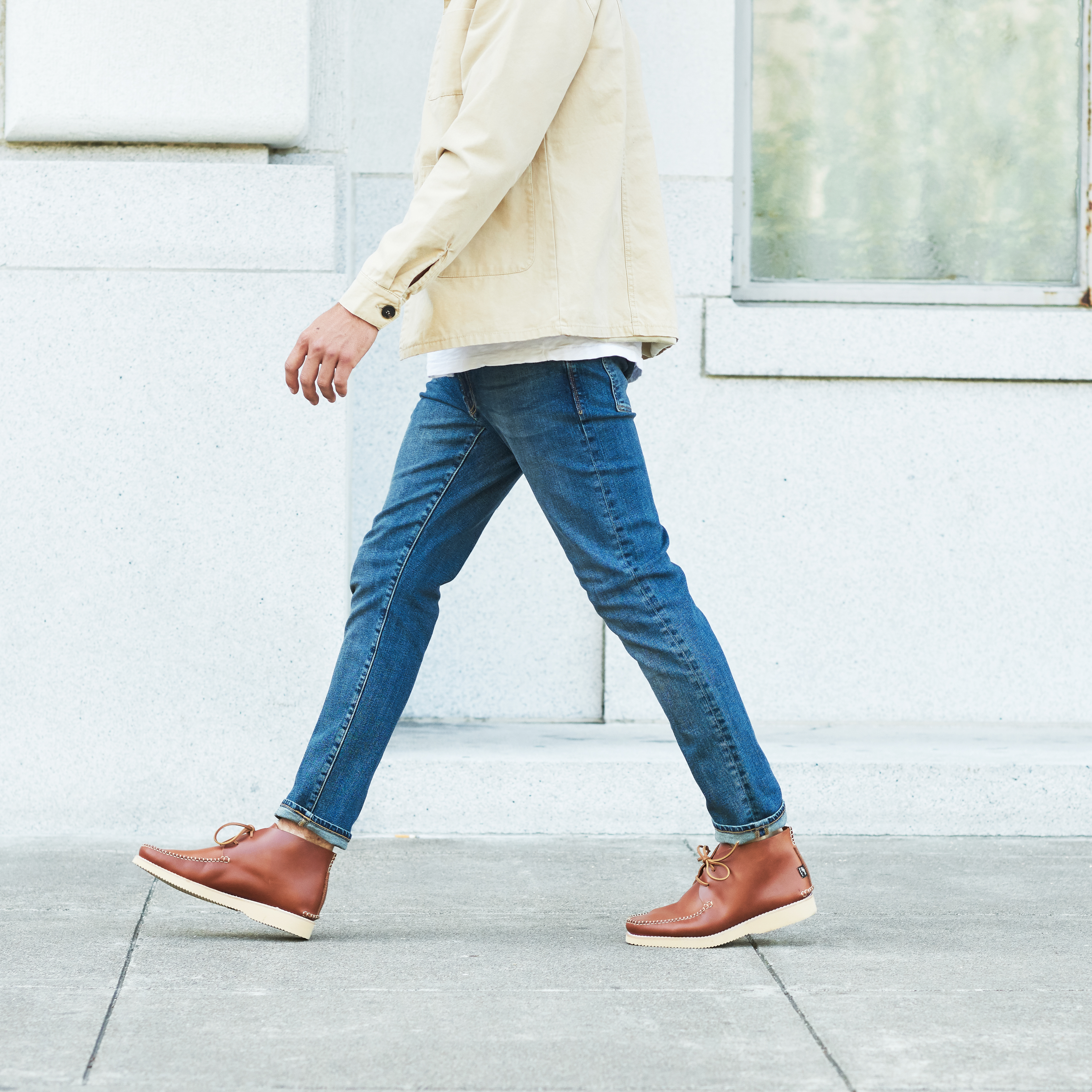 Yogi Lucas Leather Moccasin Boot Tan Chukka Boots Huckberry