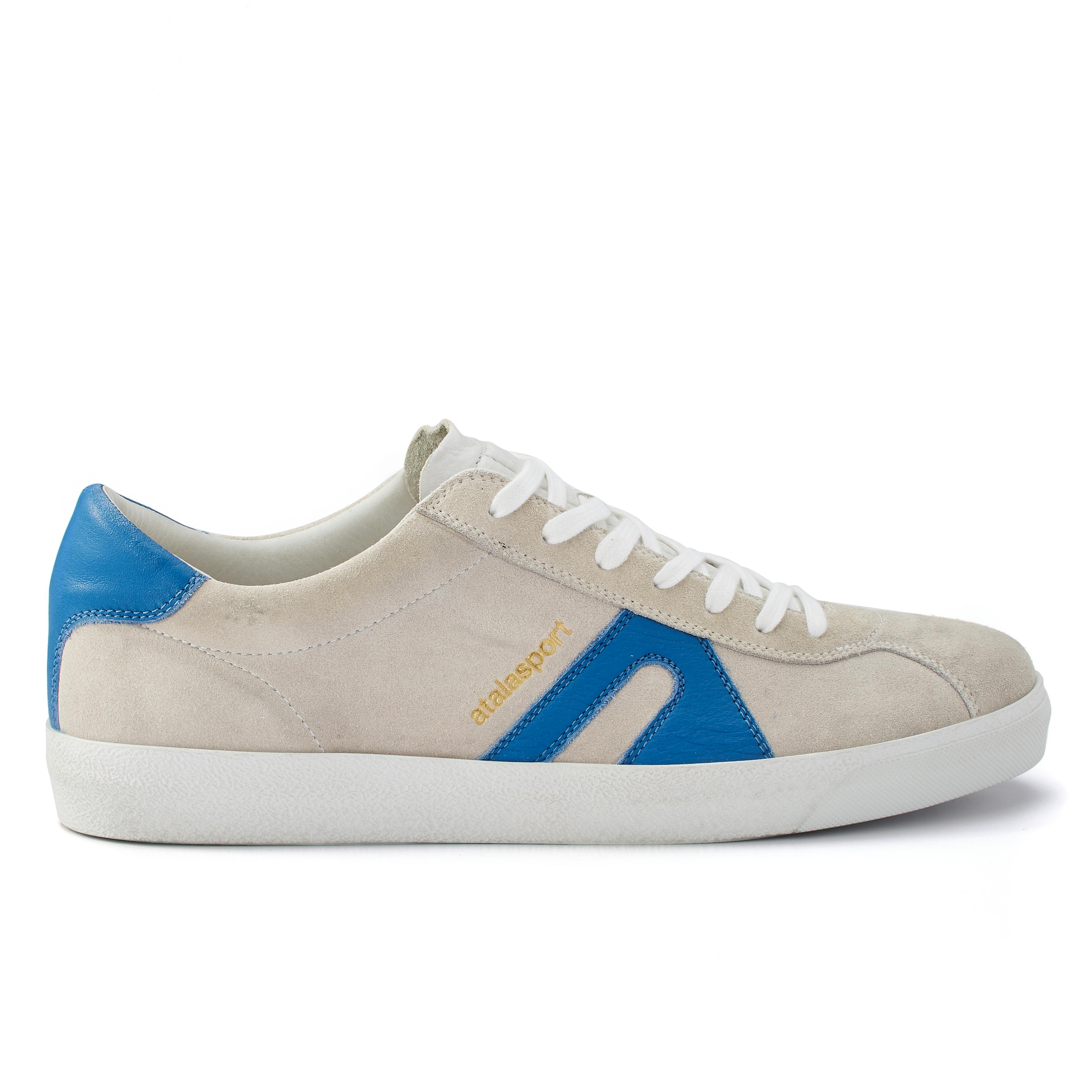 Atalasport Star Suede Light Grey/Cobalt Blue Casual Sneakers