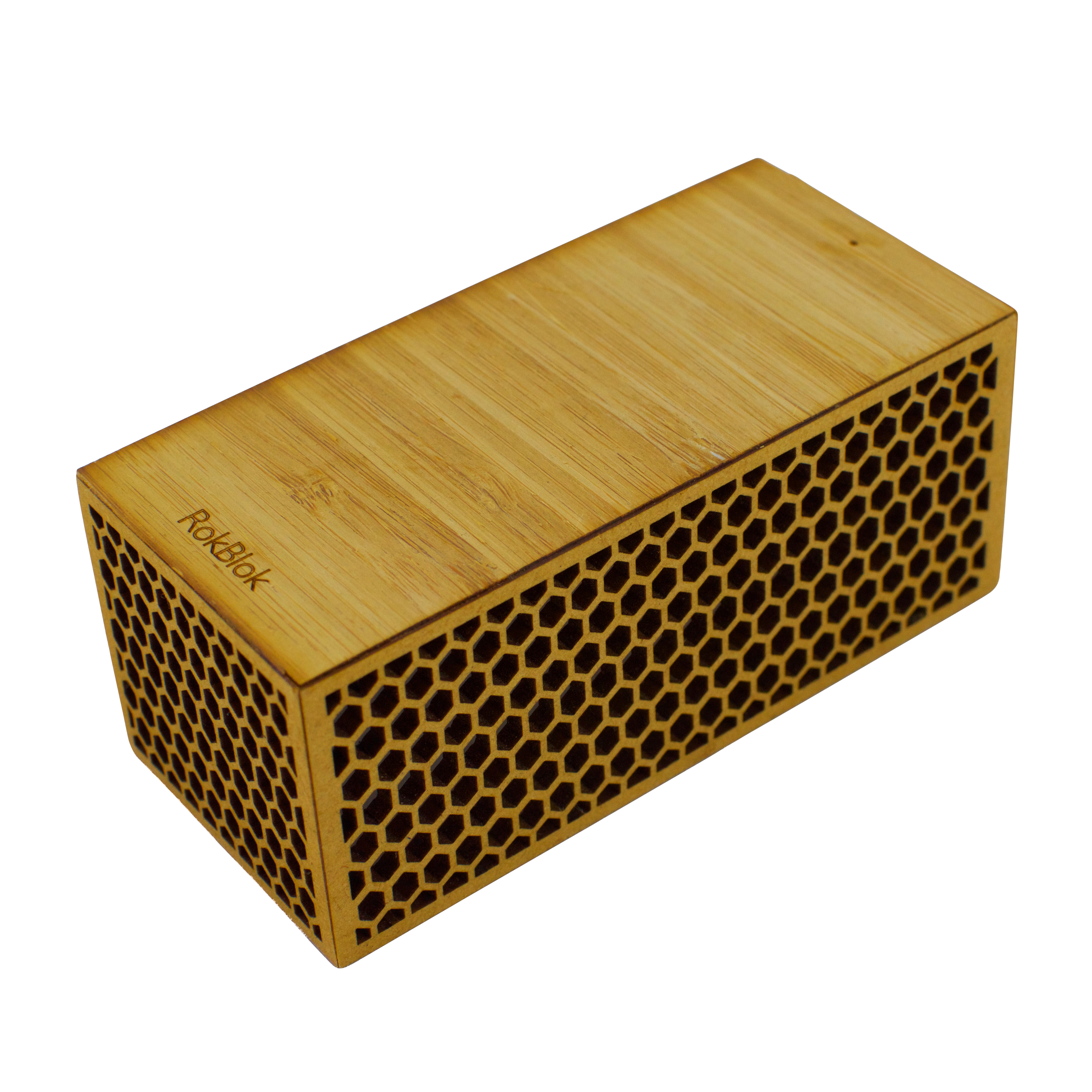 RokBlok Wireless Portable Record Player Bamboo Record Players