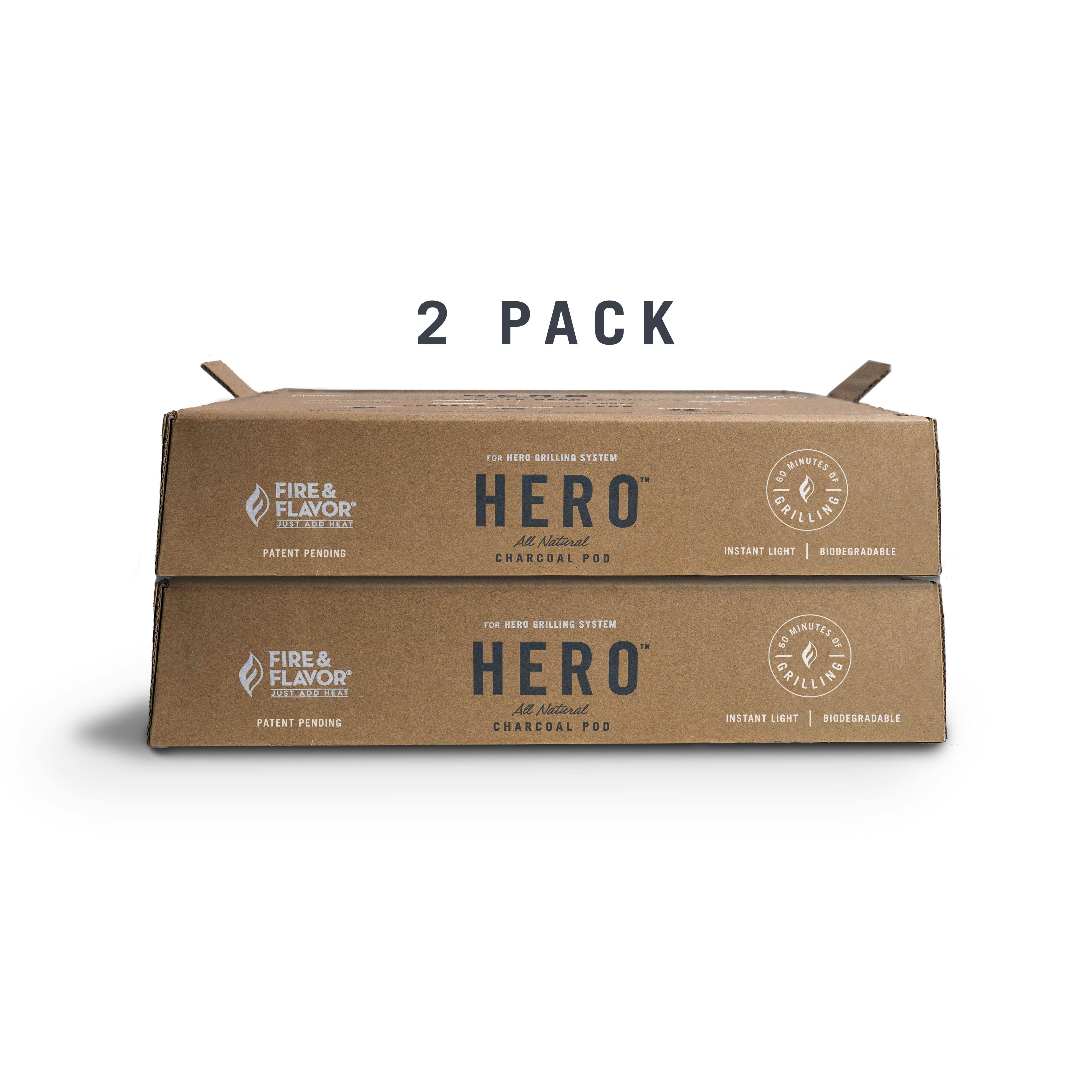Fire & Flavor Hero Grill Eco-Friendly Refill - 2 Pack