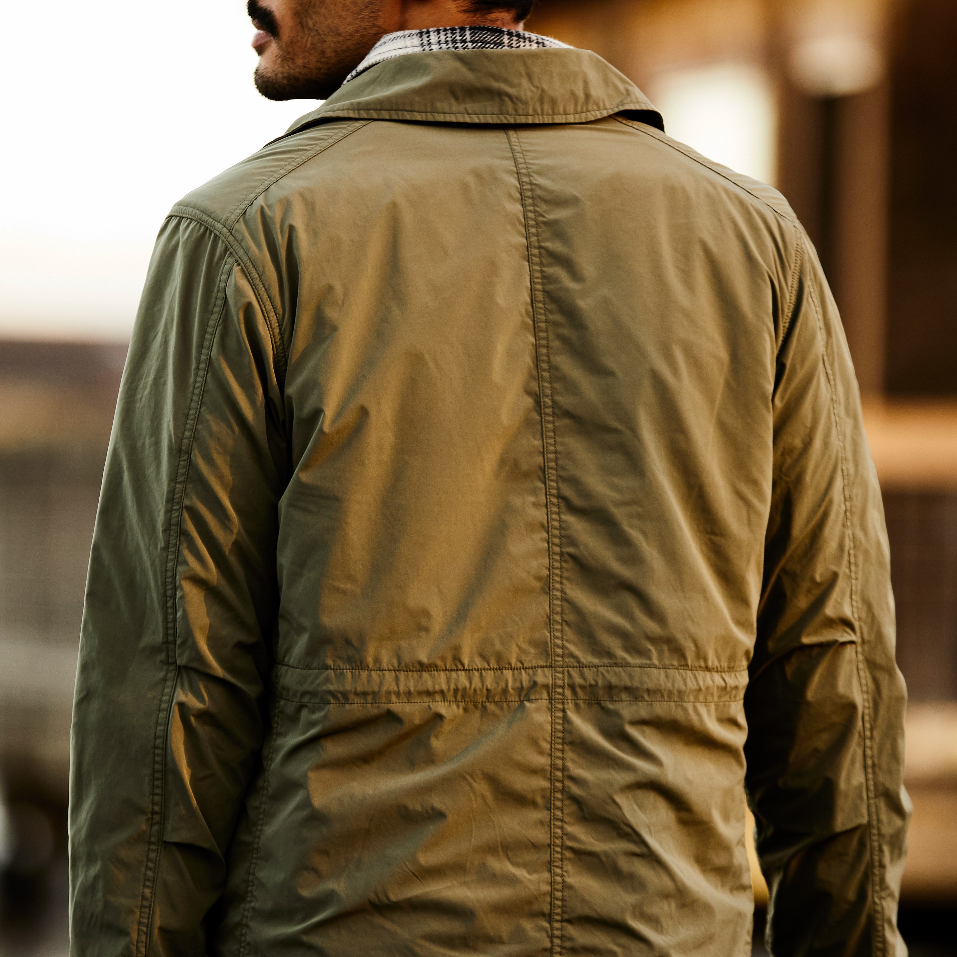 限定値下げconfect Heavy Linen Ulster Coat カーキ