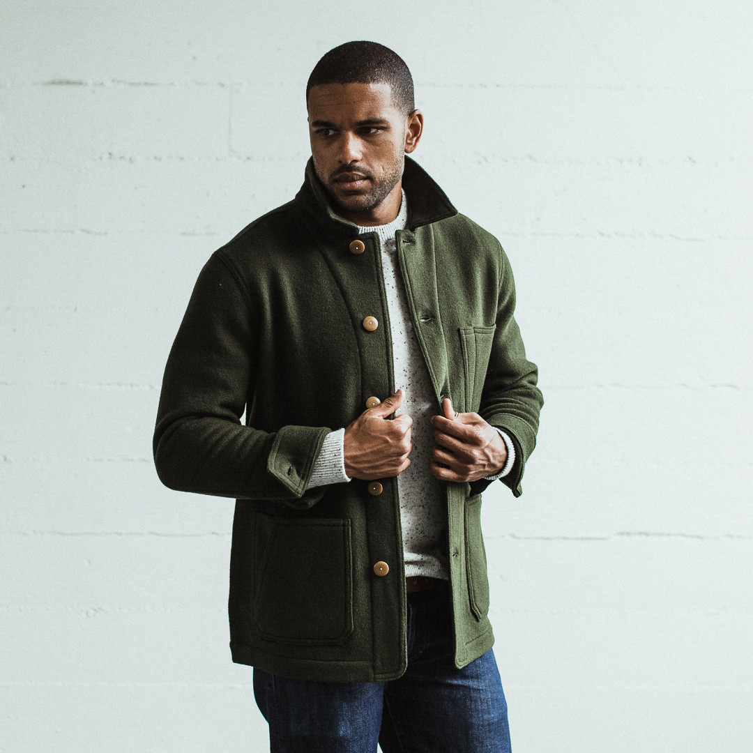 Taylor Stitch The Ojai - Olive Wool | Chore Coats | Huckberry