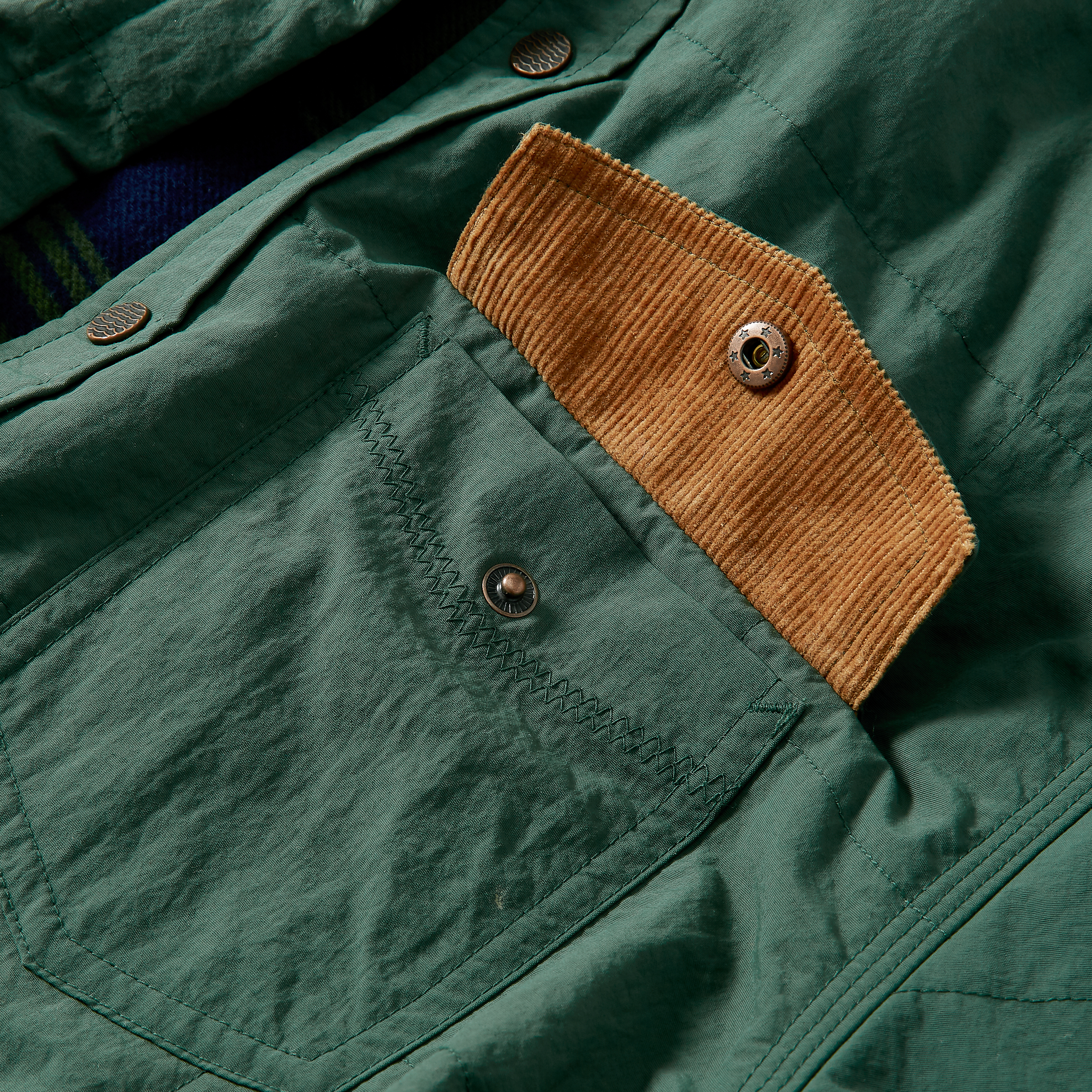 PWA QUILTED PUFFY SHIRT オリーブ Flint and Tinder Quilted Nylon Shirt Jacket - Olive | Shirt