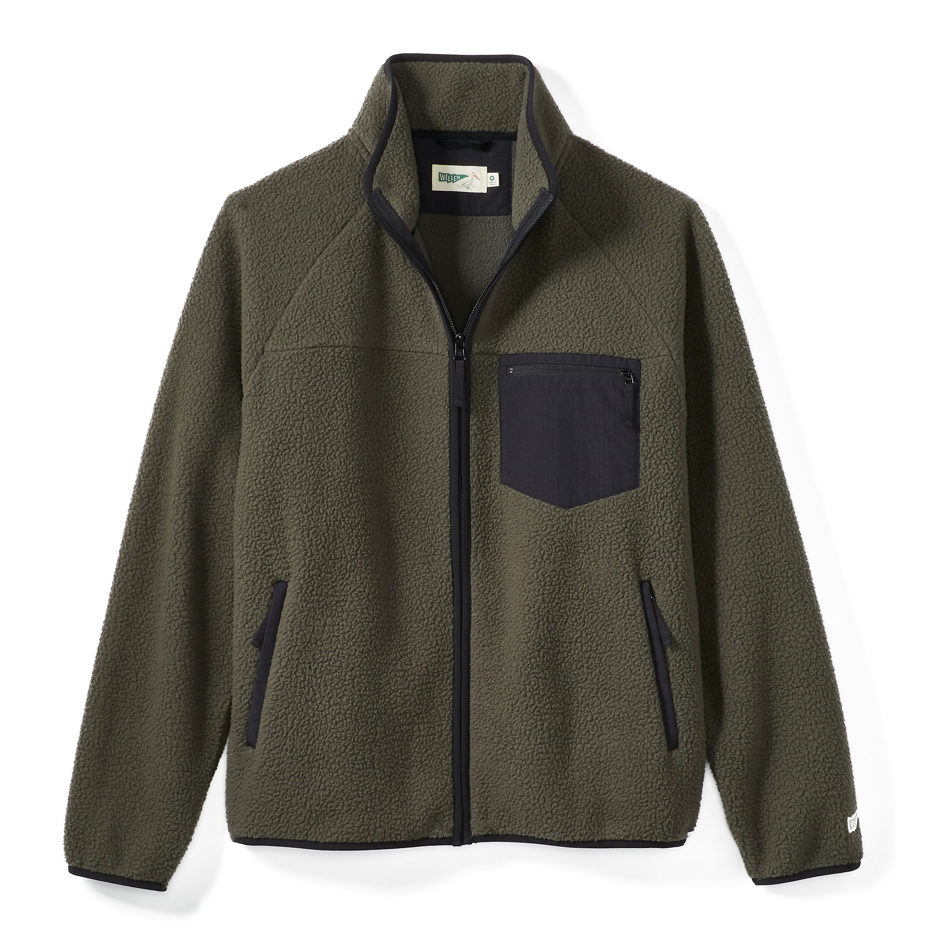 Wellen Dawn Patrol Fleece Olive Active Jackets Huckberry