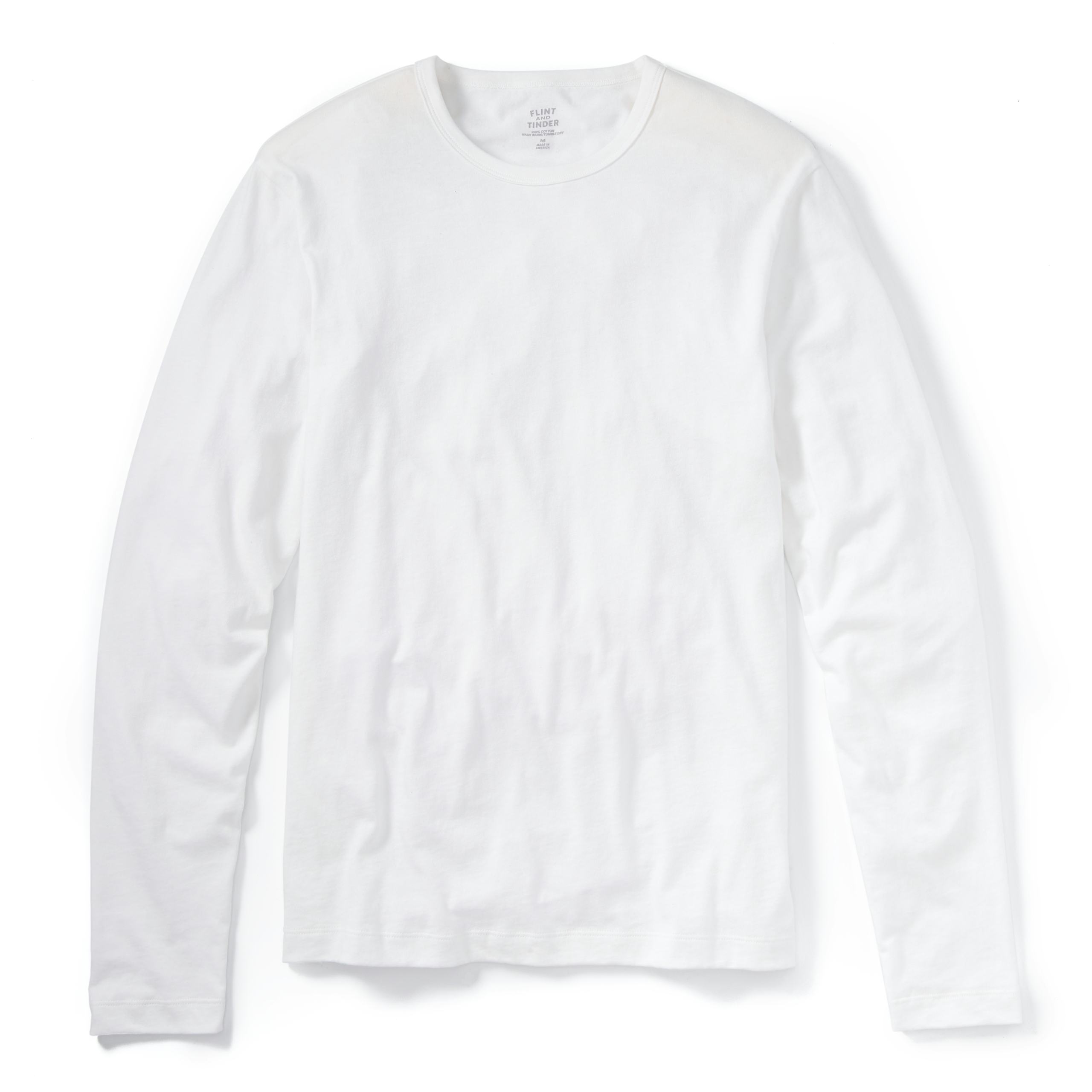 Flint and Tinder Supima Air Knit LS Tee - White | T-Shirts | Huckberry